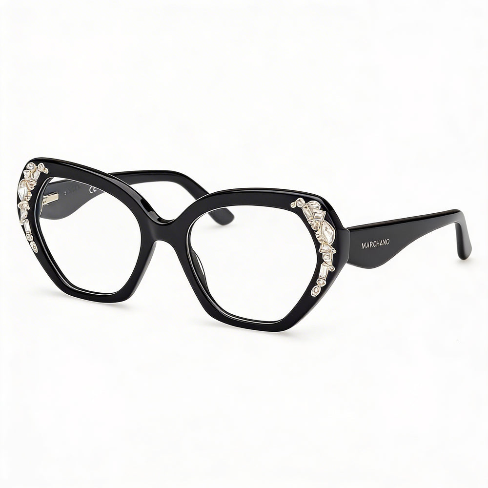GUESS by Marciano Gm50039 Women's Non- Plastic Eyeglasses Shiny Black 53-18-140mm
