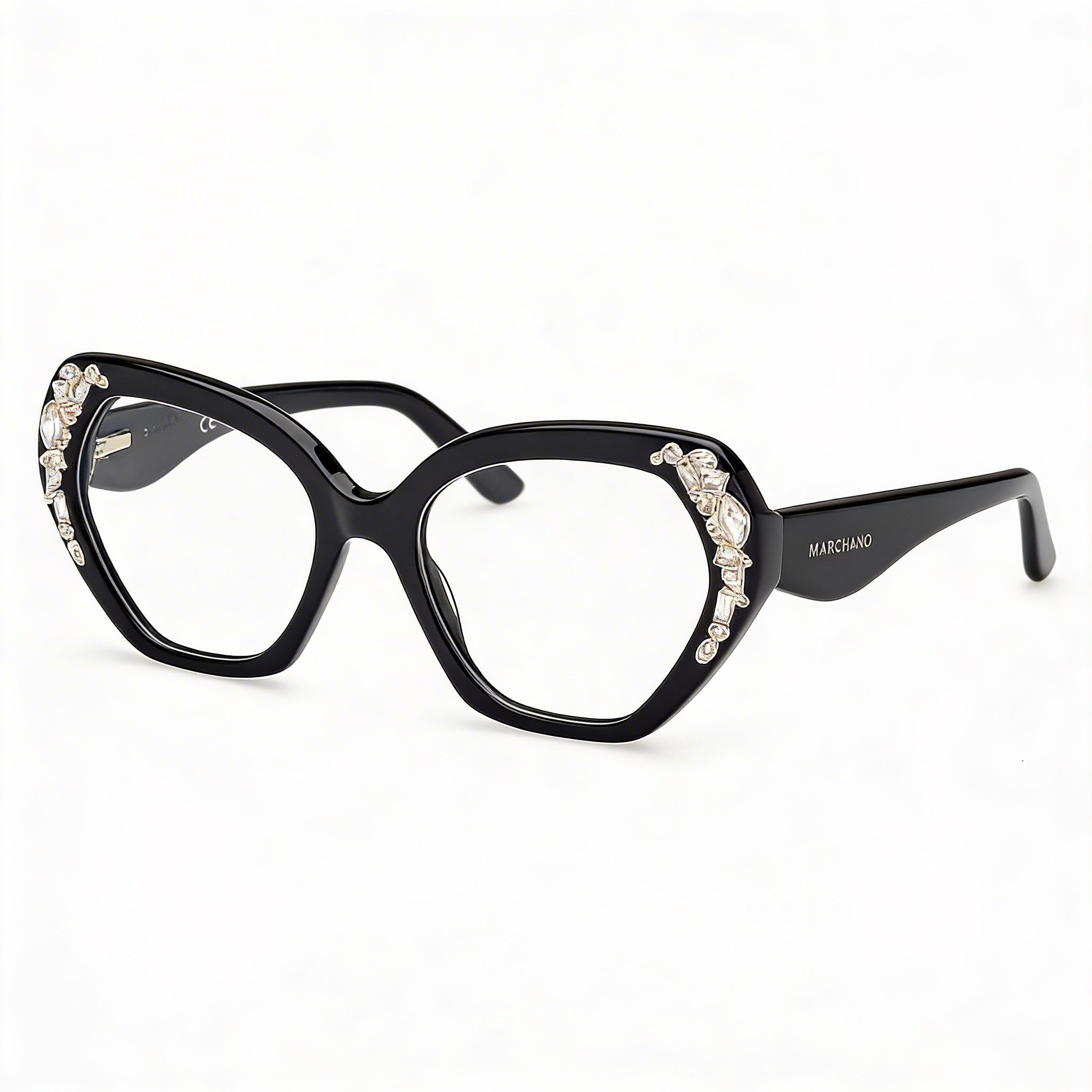 GUESS by Marciano Gm50039 Women's Non- Plastic Eyeglasses Shiny Black 53-18-140mm, Photo 1