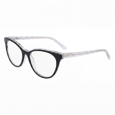 bebe Bb5189 Men's Jet Metal Frame Eyewear with Clear Lenses, Lens Width 55mm, Bridge Width 17mm, Temple Length 135mm