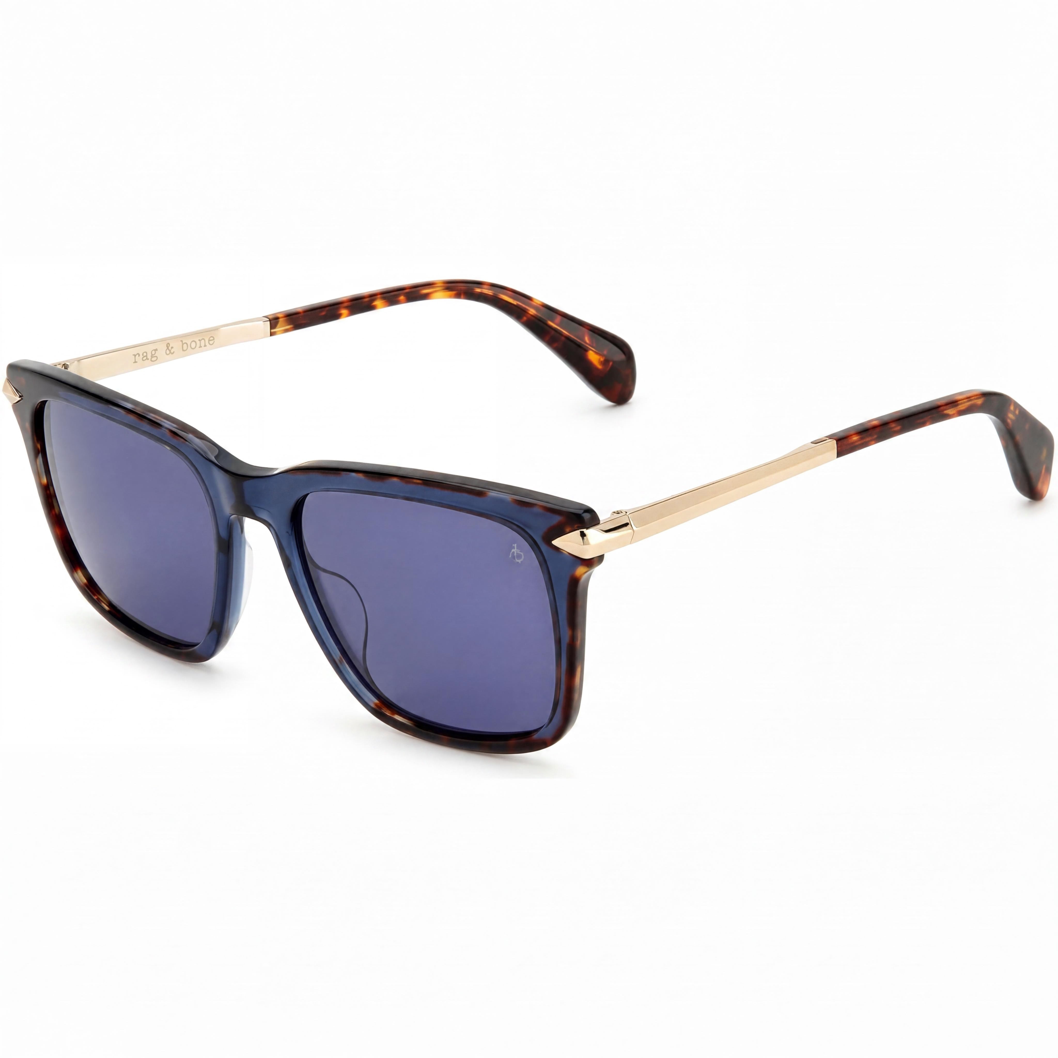 rag & bone Rnb5044/s Men’s Blue Havana Acetate Sunglasses 53mm, Photo 1