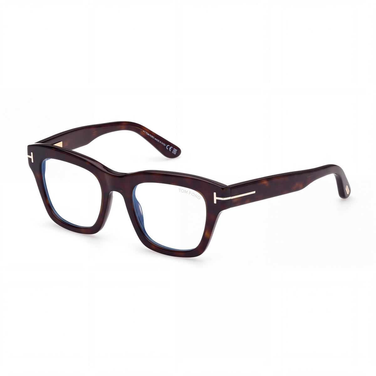 Marcolin Ft6036-b Women's Dark Havana Blue Filter Plastic Frame Black Non-Polarized Lenses 52mm Sunglasses, Photo 1