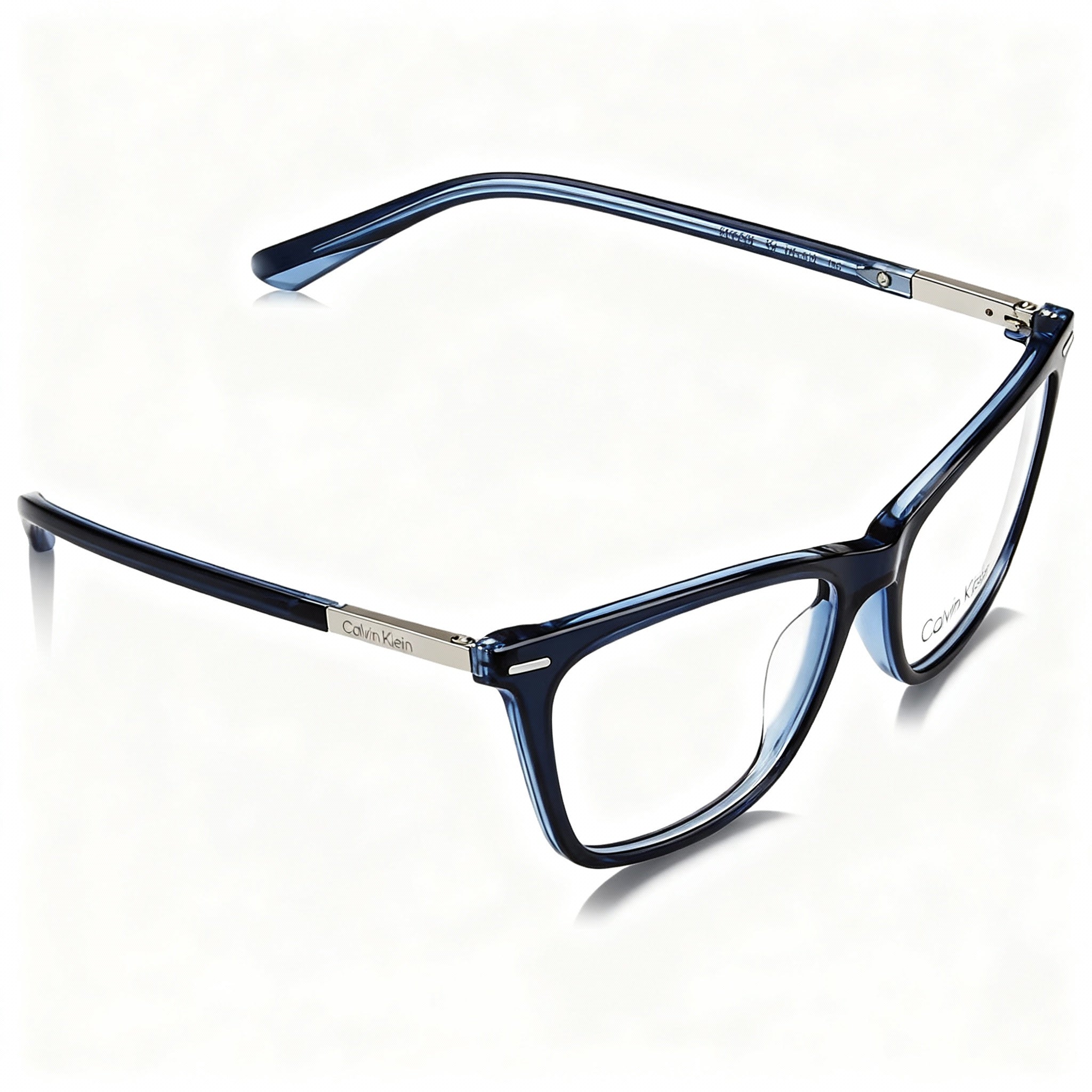 Calvin Klein Ck22506 Unisex Blue Acetate Optical Frame with Polarized Lens Compatibility 52mm