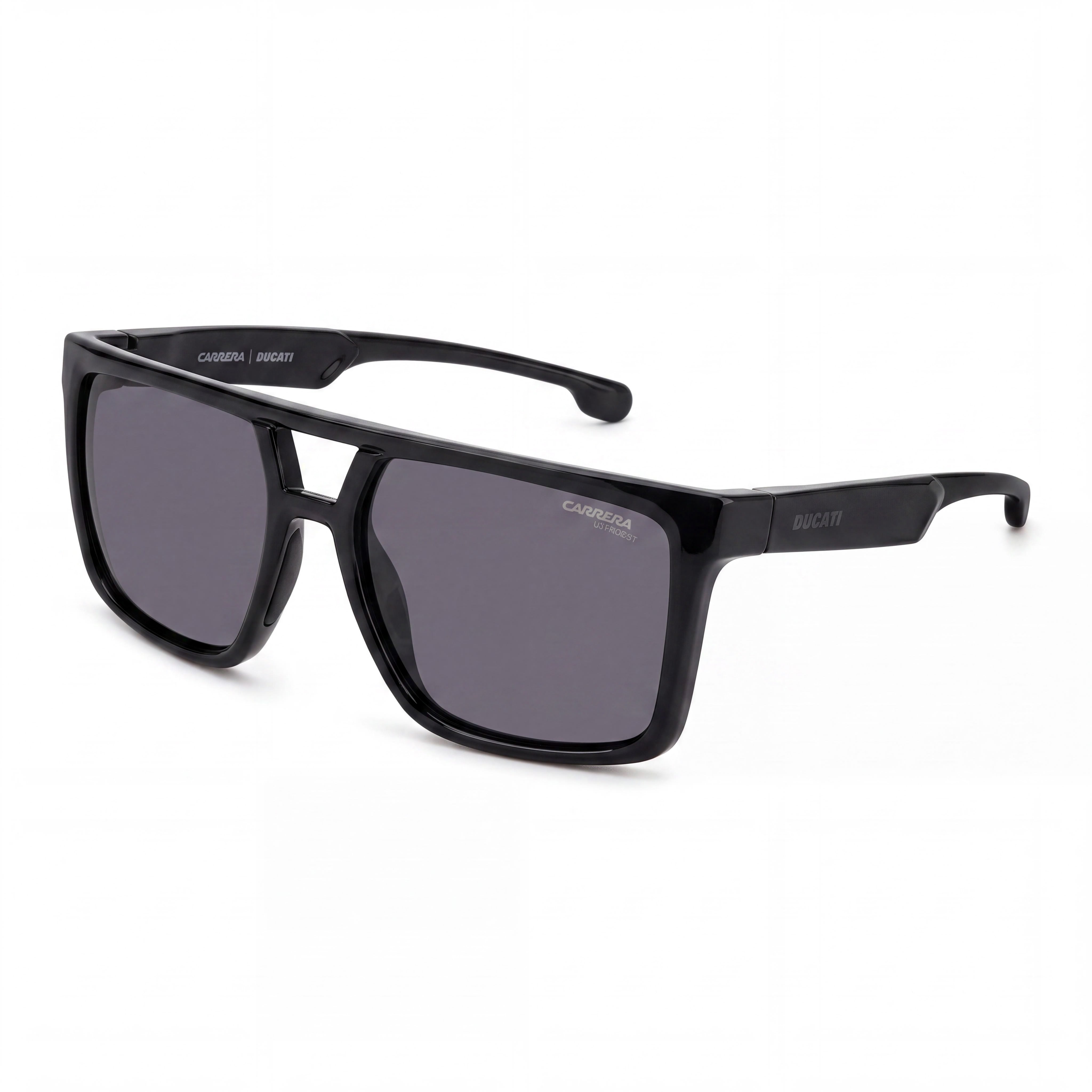 Carrera Ducati CARDUC 018/S Classic Unisex Black Polyamide Non-Polarized Grey Lens UV Protected Sunglasses 58mm, Photo 1