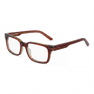 Gafas ópticas casuales Nike 7174 para hombre de acetato con montura y lentes laminados en color cedro ámbar 53-18-145