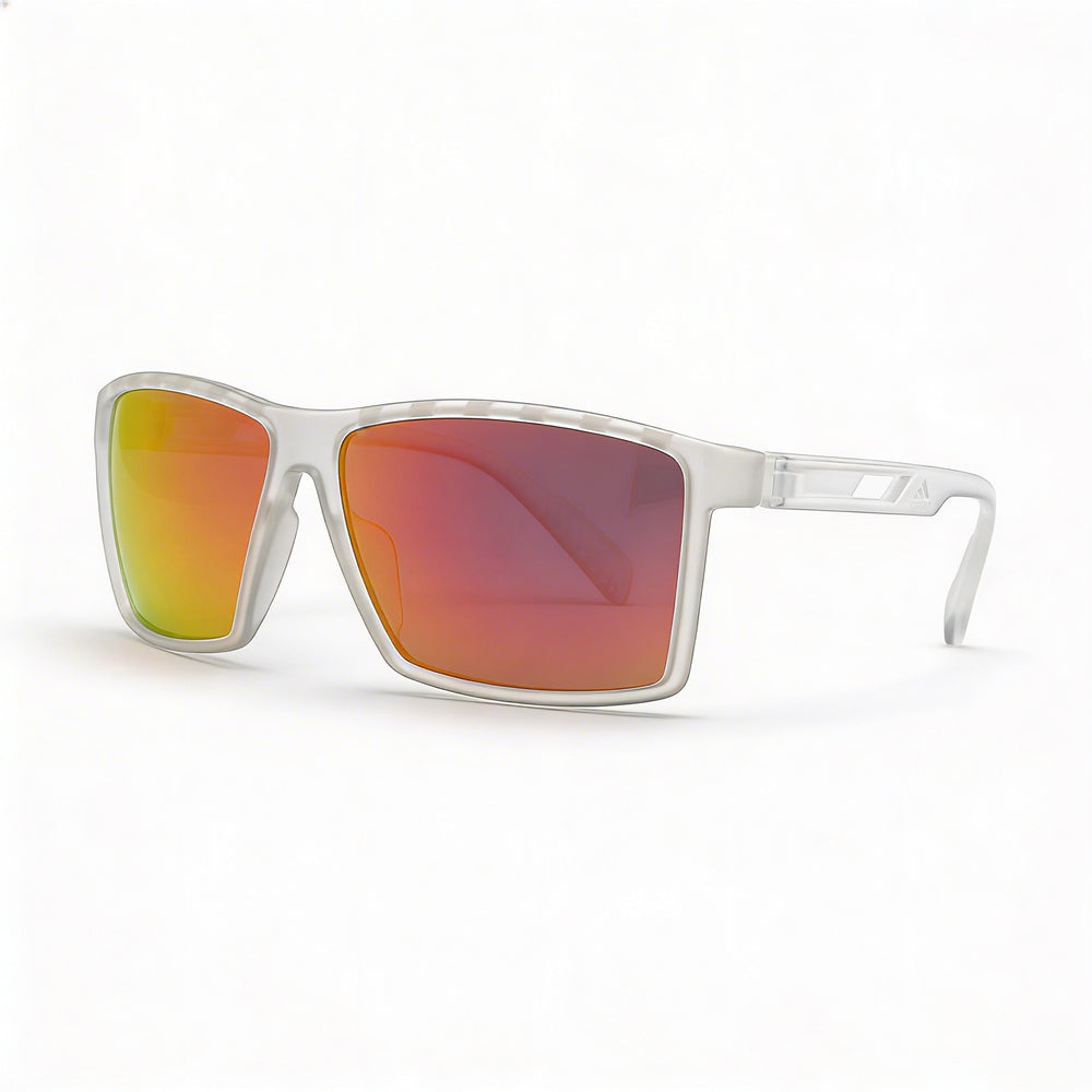 adidas Classic Men's Sunglasses featuring Kristall Acetate Frame and Brown Mirror Lenses, UV Protected, 63mm