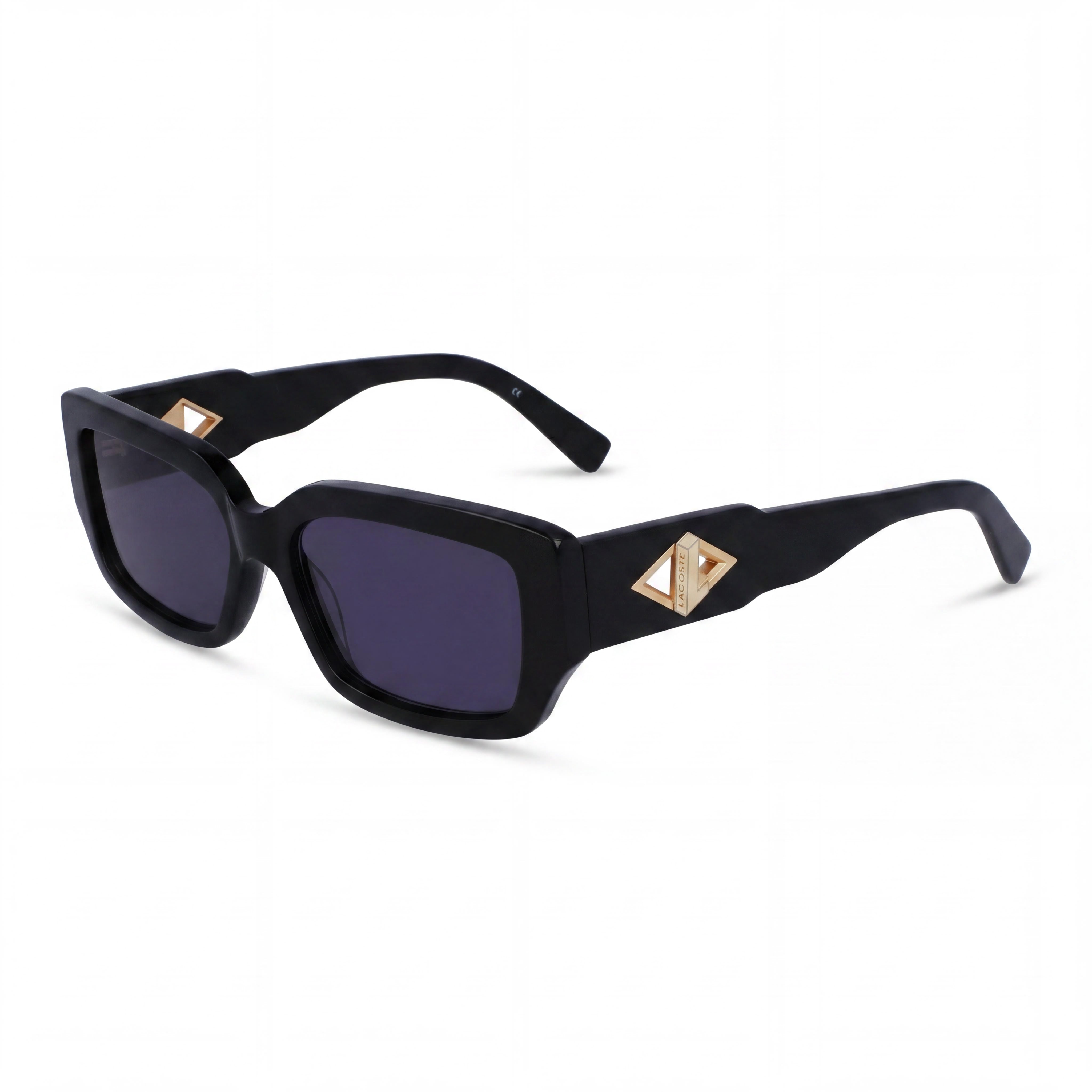 Gafas de sol rectangulares Lacoste L6021s gris metálico para mujer, 55 mm, Photo 1