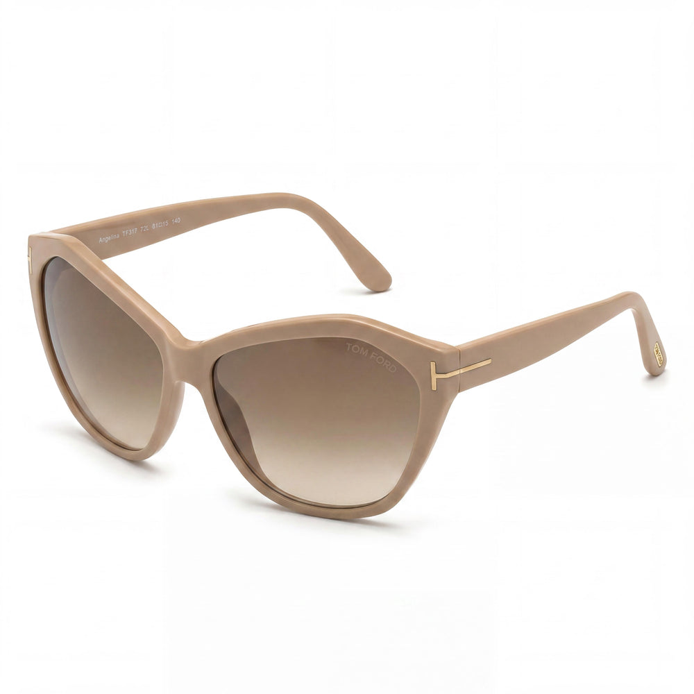 Gafas de sol Tom Ford Ft0317 Blush con montura de acetato y lentes de espejo rosa de 62 mm con protección UV