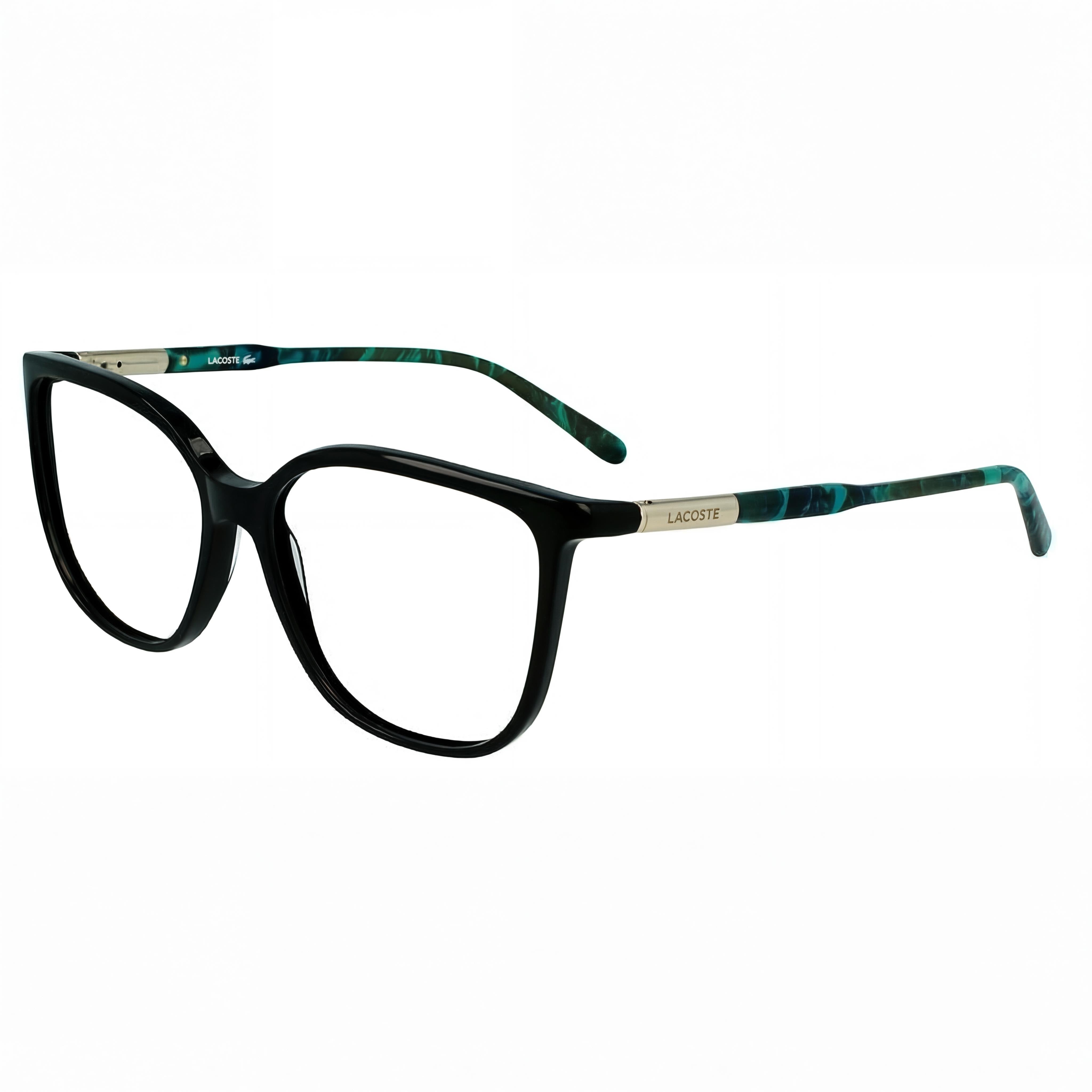 Lacoste CASUAL Women's Black Acetate Optical Eyewear Frame with Demo Lenses, 55mm Lens Width, Photo 1
