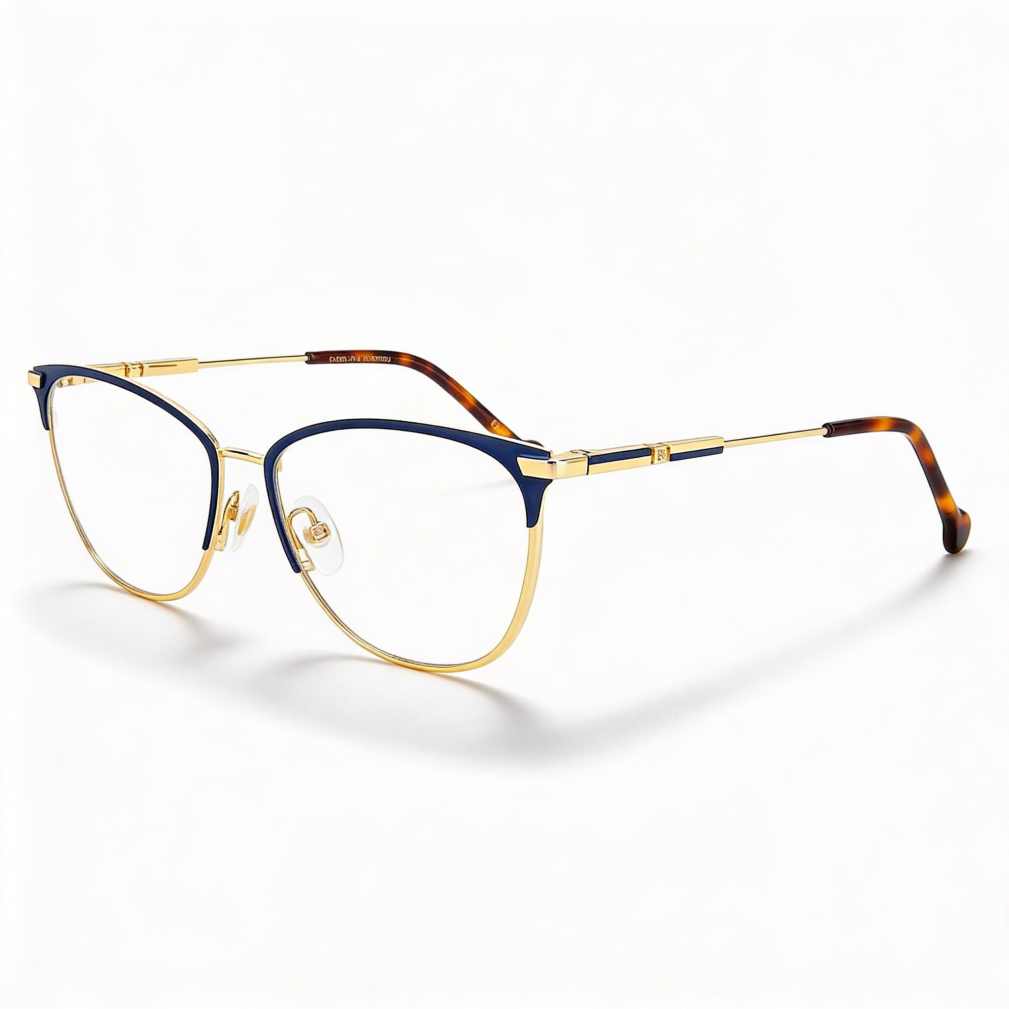 Carolina Herrera Her 0161 Modern Women's Alloy Steel Frame Gold Blue Non-polarised Sunglasses 56mm, Photo 1