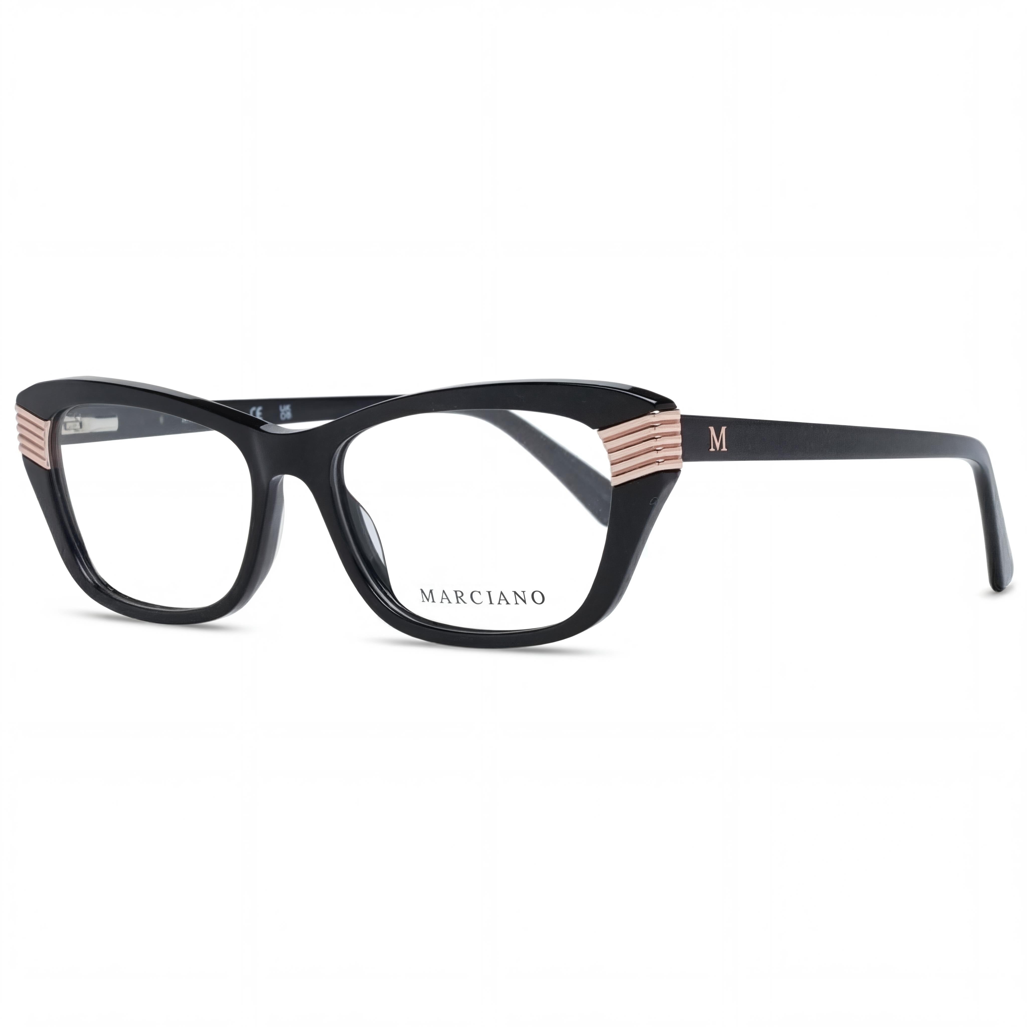 Gafas GUESS by Marciano GM0385 para mujer, estilo ojo de gato, montura completa de acetato negro, ancho de lente 53 mm, Photo 1