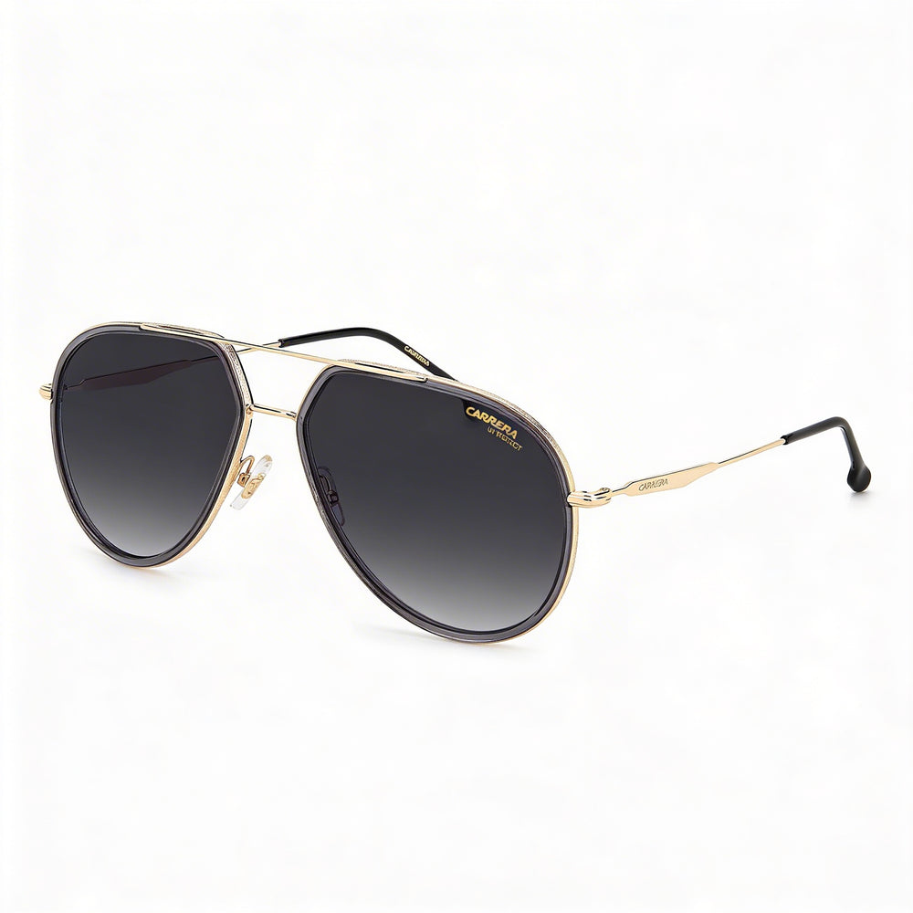 Carrera CARRERA 295/S Unisex Pilot Metal Transparent Grey Black Polarized Grey Shaded 100% UV Sunglasses 58mm