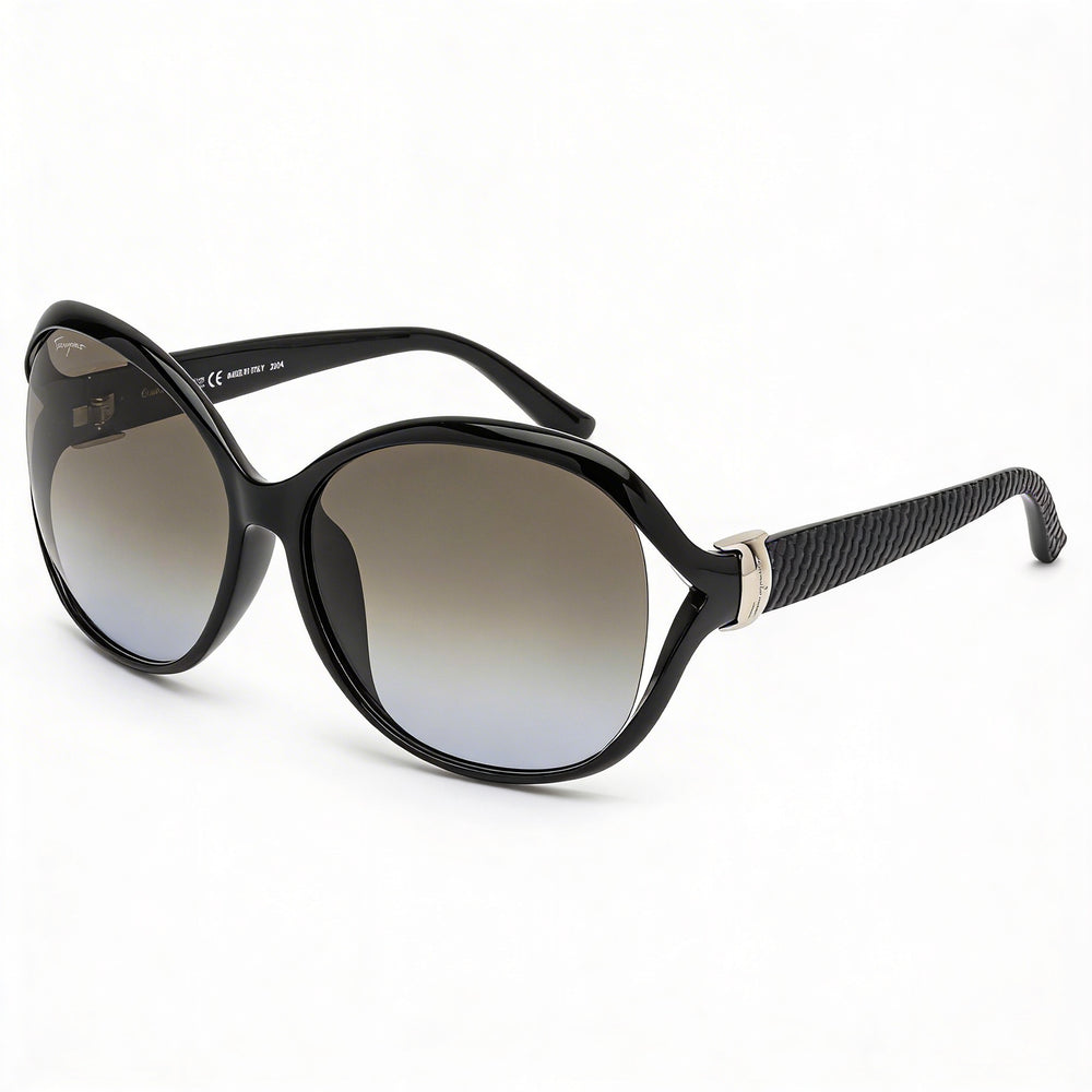 Gafas de sol Salvatore Ferragamo SF770SA para mujer, moda, mariposa, degradado gris, plástico, protección UV 61 mm