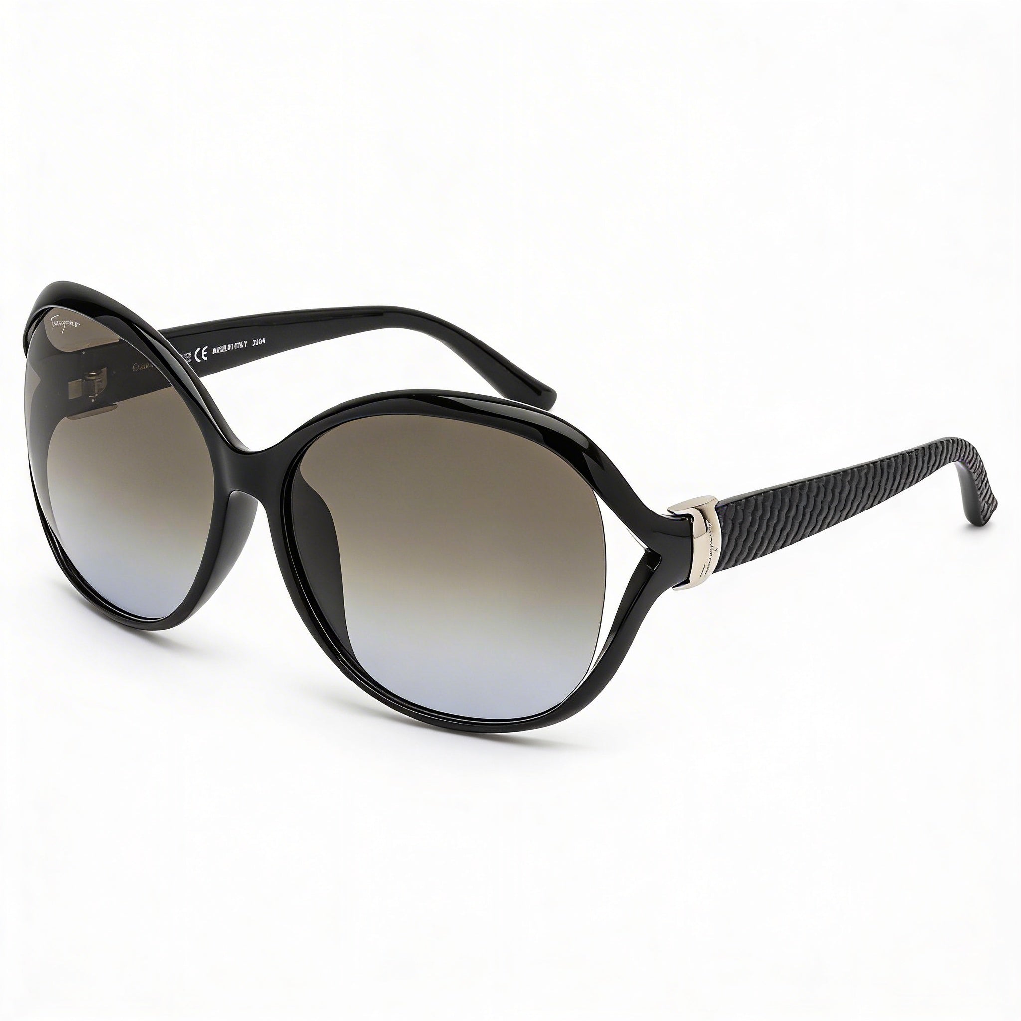 Gafas de sol Salvatore Ferragamo SF770SA para mujer, moda, mariposa, degradado gris, plástico, protección UV 61 mm, Photo 1