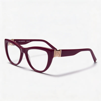 KARL LAGERFELD Modern Women's Acetate Textured Grey Sunglasses 54mm