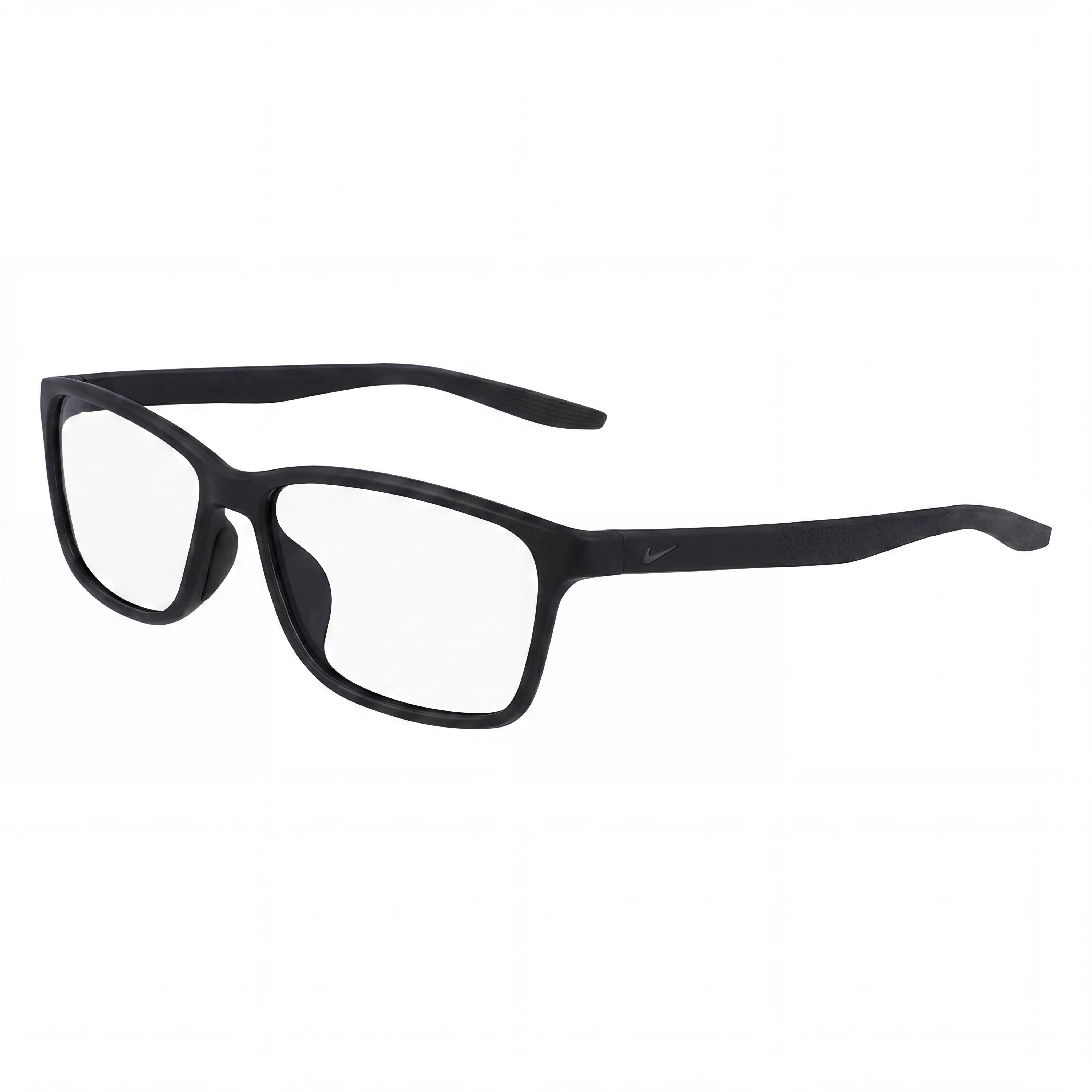 Nike Classic Unisex Eyewear with Acetate Frame in Matte Black and Polycarbonate Multicolor Lenses, 55mm Lens Width, Photo 1