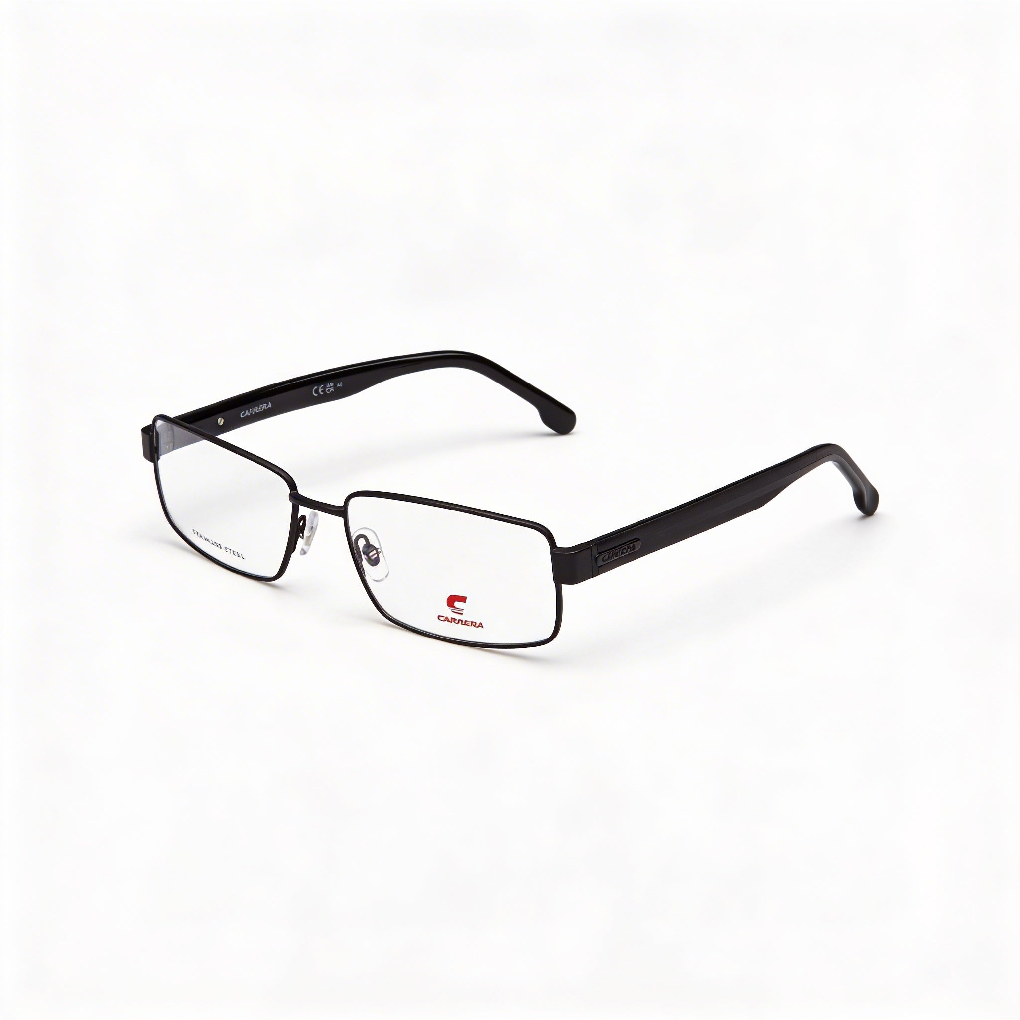 Carrera Casual 8887 Men's Alloy Steel Eyeglasses with Matt Black Frame, 57mm Lens Width, 17mm Bridge, 145mm Temple Length, Photo 1