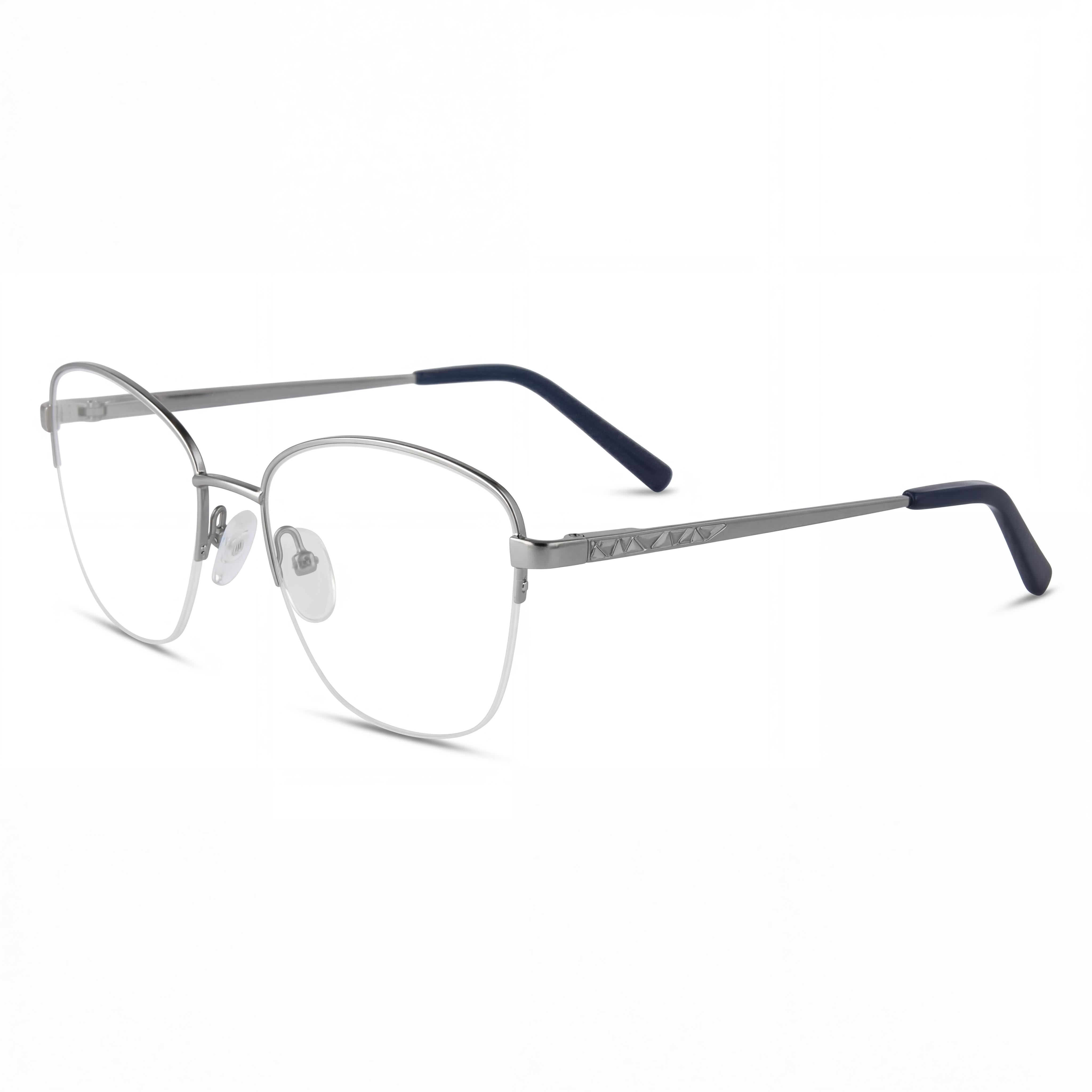 Adensco Ad 252 Men's Blue Metal Frame Eyeglasses 51mm, Photo 1