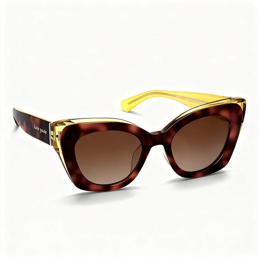 Gafas de sol Kate Spade New York MARIGOLD/S para mujer, con montura de acetato marrón habana, polarizadas y con sombreado marrón, de 51 mm