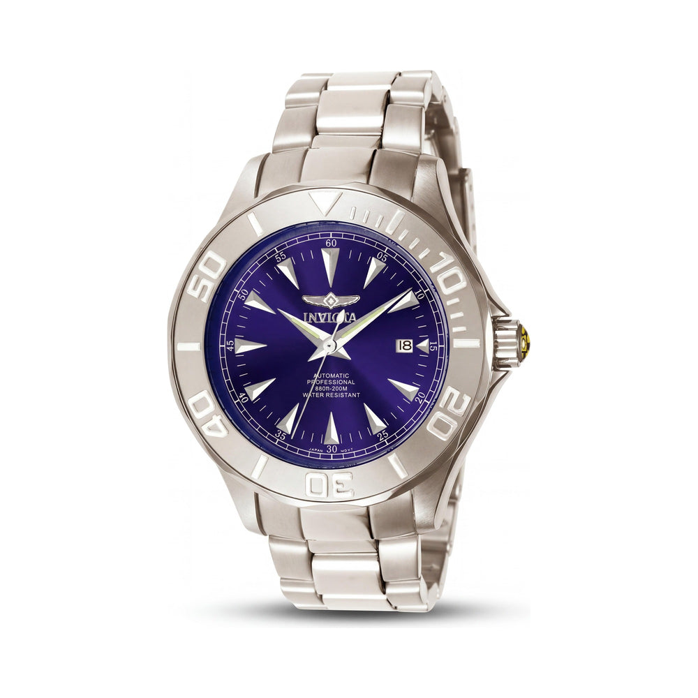 Invicta Signature 7035 Men's Automatic Blue Dial Stainless Steel 47mm Luminous Water Resistant Wrist Watch
