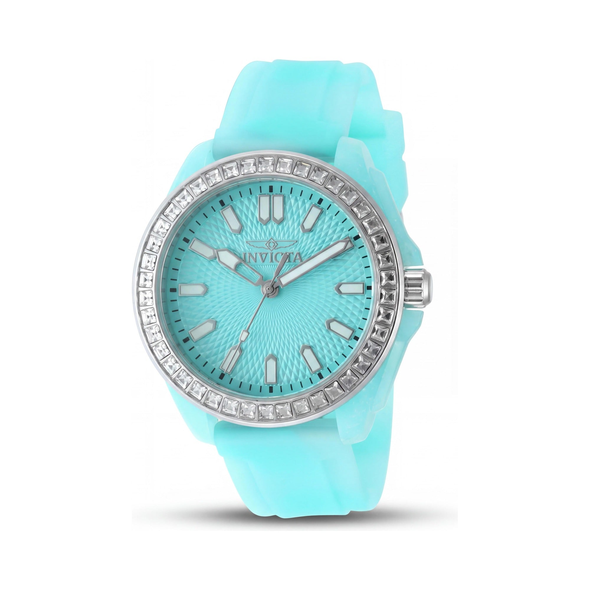 Invicta Celestial 50203 Women's Blue Dial Quartz Movement Silicone Strap Watch, 37mm Case, Photo 1