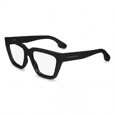 Victoria Beckham Modern Men’s Black Acetate Frame Eyewear with Black Polycarbonate Lenses, Size 53mm
