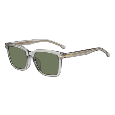 Hugo Boss Men's BOSS 1540/F/SK Rectangular Black Green Polycarbonate Non-Polarized Sunglasses 54-20-145