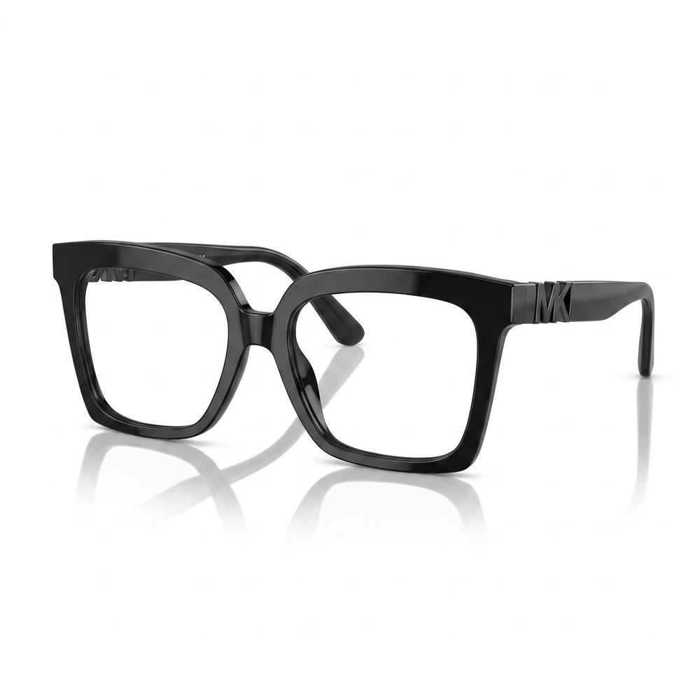 Montura de gafas graduadas de plástico negro Michael Kors Mk4119u Nassau de 53 mm con ajuste universal para mujer