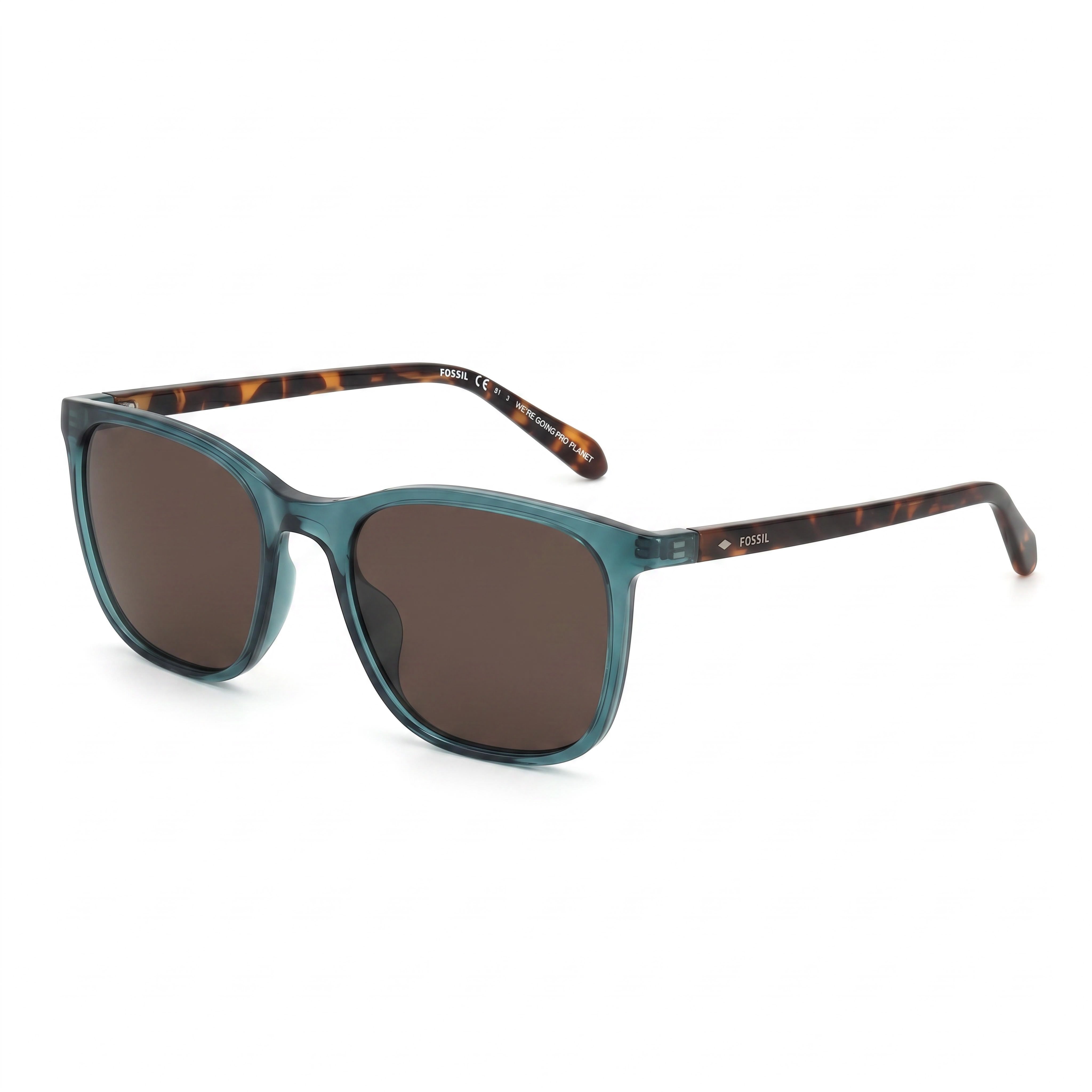 Gafas de sol Fossil Fos 2116/S cuadradas de policarbonato color caqui para mujer con protección UV | RXable 55-19-140, Photo 1
