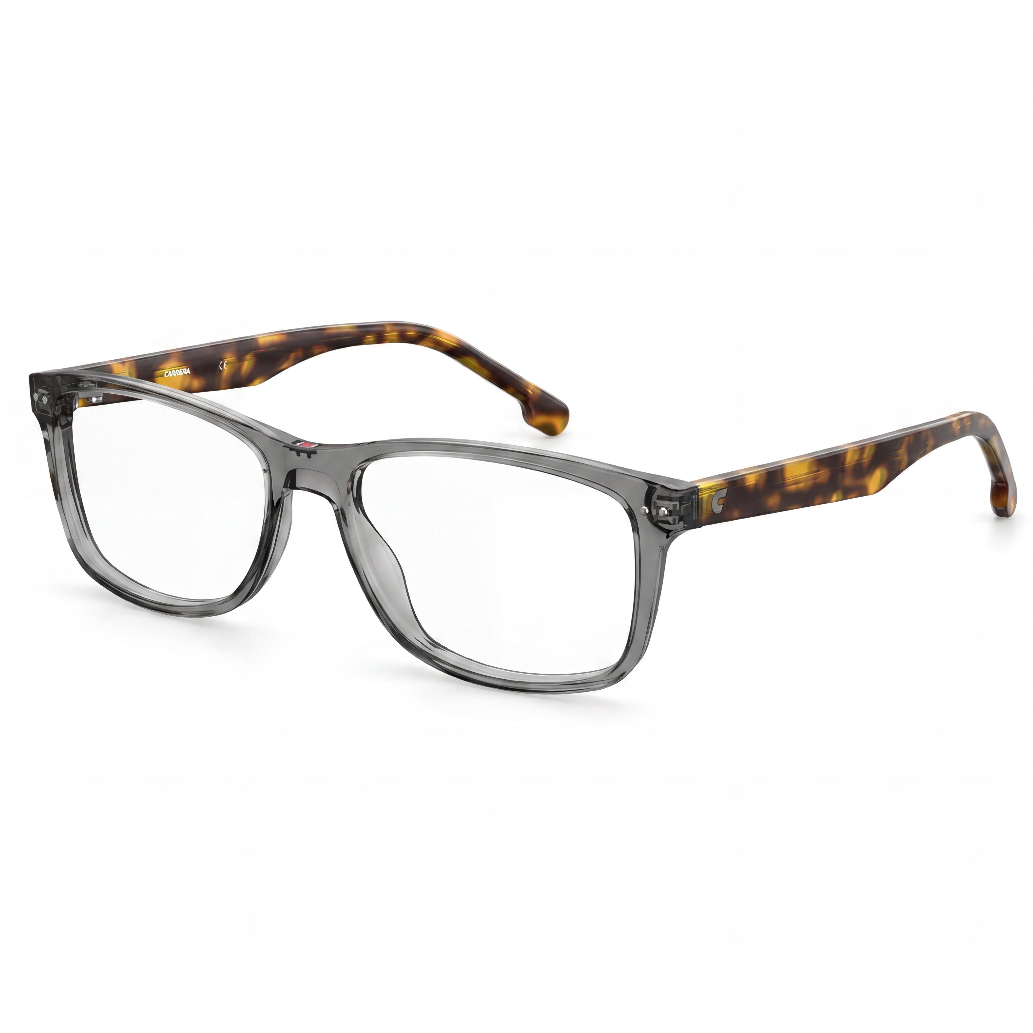 Carrera 2018t Unisex Rectangular Marco Plástico Gris con Lentes Plásticas Demostración Grises 51-16-135, Photo 1