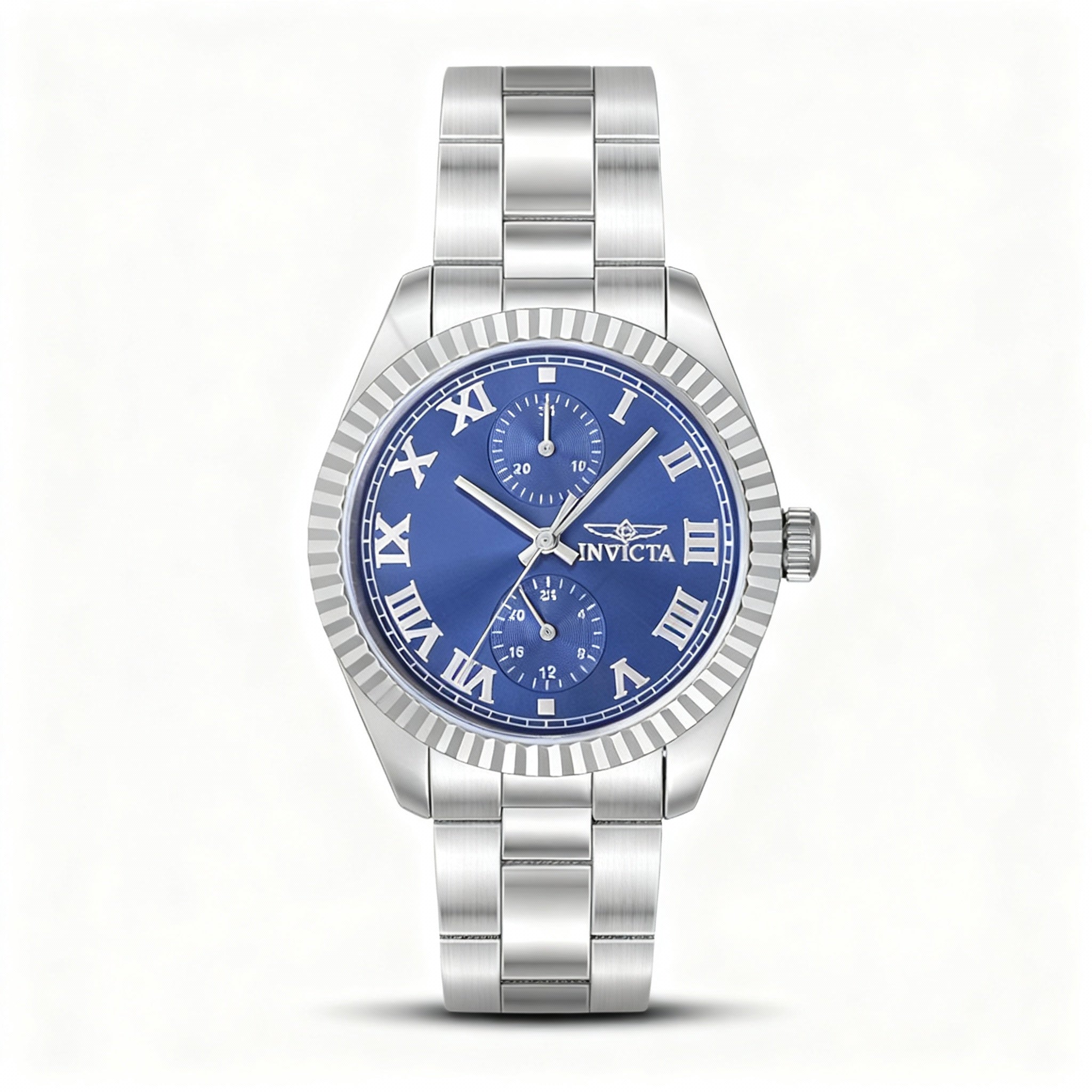 Invicta Specialty 47437 Unisex Silver Stainless Steel Bracelet Watch Blue Dial Quartz 36mm, Photo 1