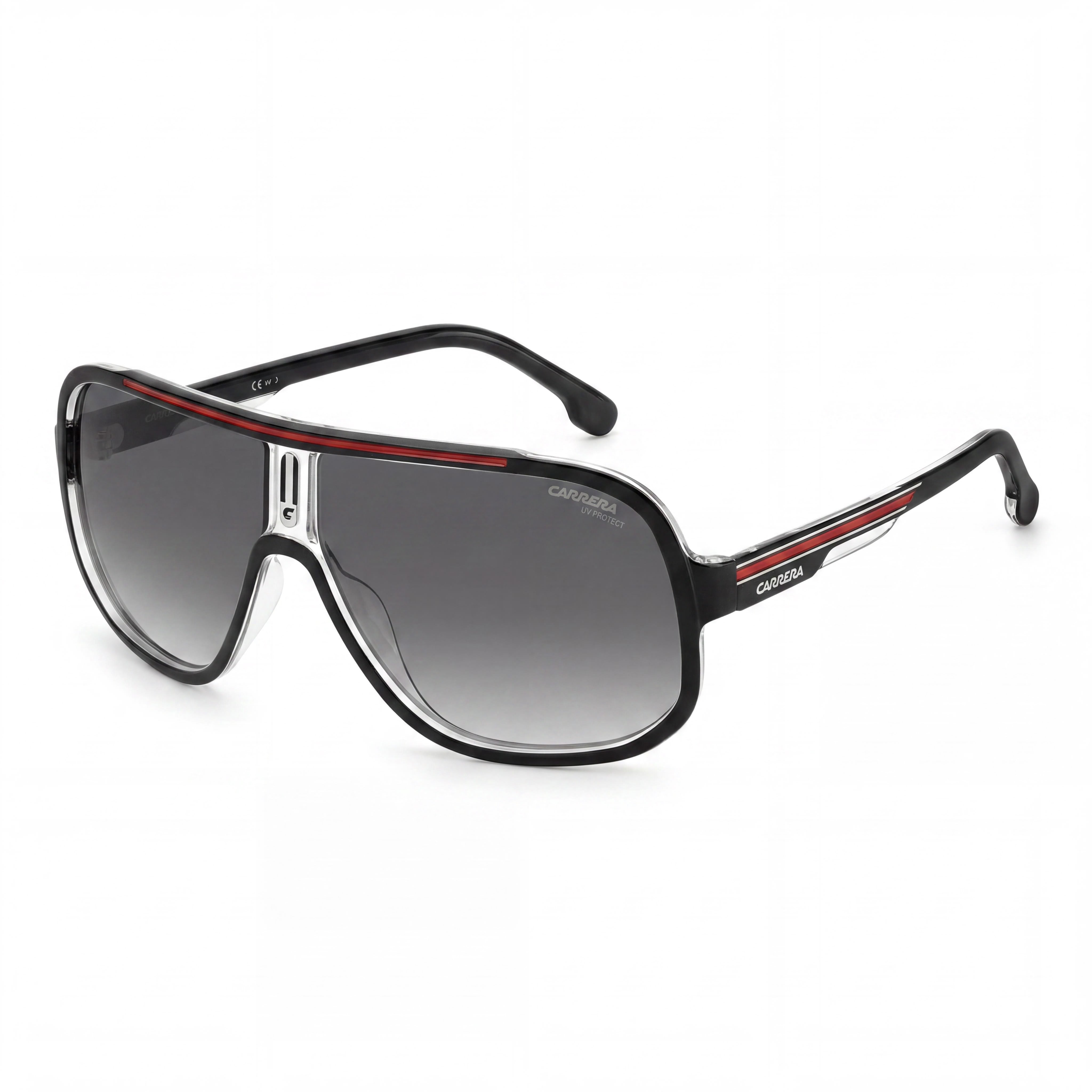 Carrera Modern Navigator Unisex Black Red Dark Grey Thermoplastic Elastomers Polycarbonate 63mm, Photo 1