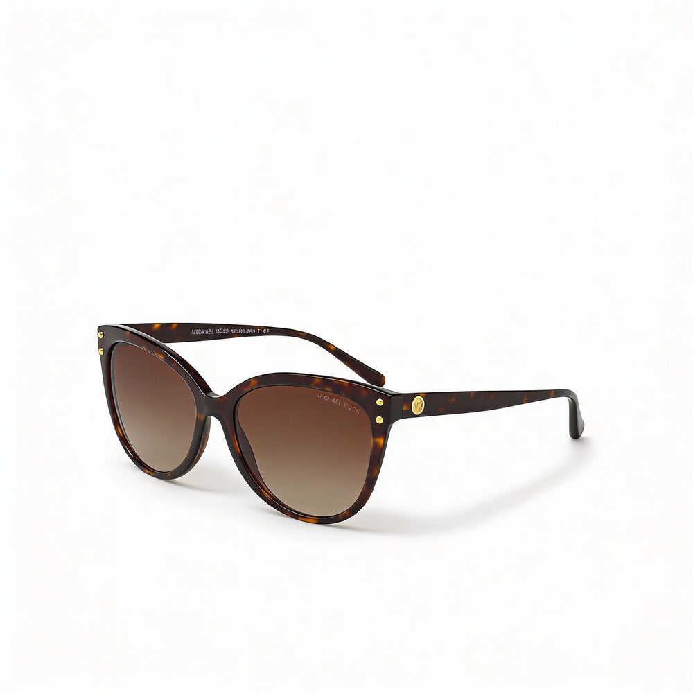 Michael Kors Women's Cat Eye Dark Tortoise Acetate Brown Gradient Non-Polarized 100% UV Protection 55mm Sunglasses