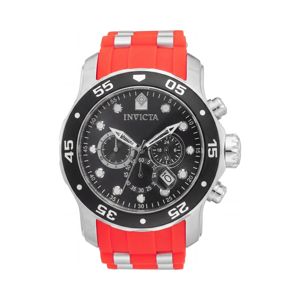 Invicta Pro Diver - SCUBA 49829 Men's Stainless Steel Chronograph Quartz Watch with Black Dial 48mm