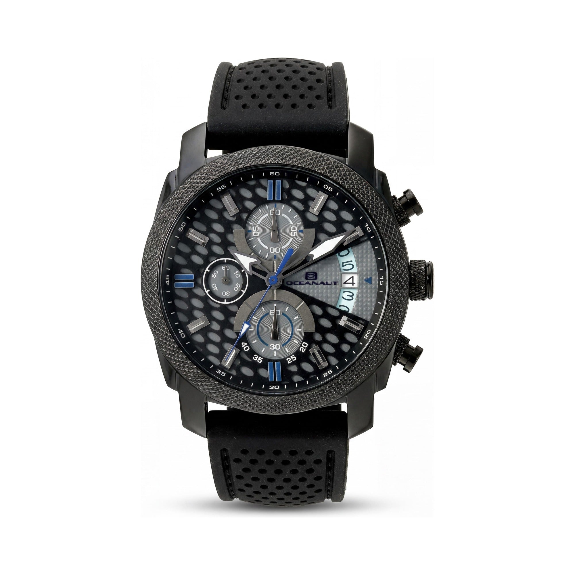 Oceanaut OC2321 Kryptonite Men's Chronograph Date Display Stainless Steel Rubber Black & Grey 42mm, Photo 1