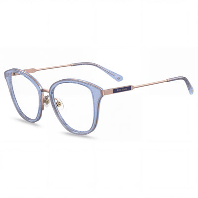 Gafas graduadas de metal marrón sombreado rosa para mujer Hallie/G de kate spade new york 52/140/17