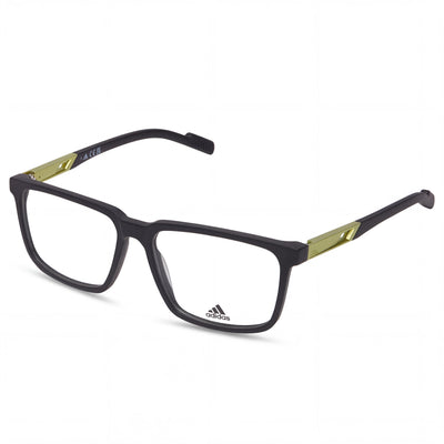 Gafas Unisex Adidas Geométricas de Plástico Mate Negro Grabado 53mm