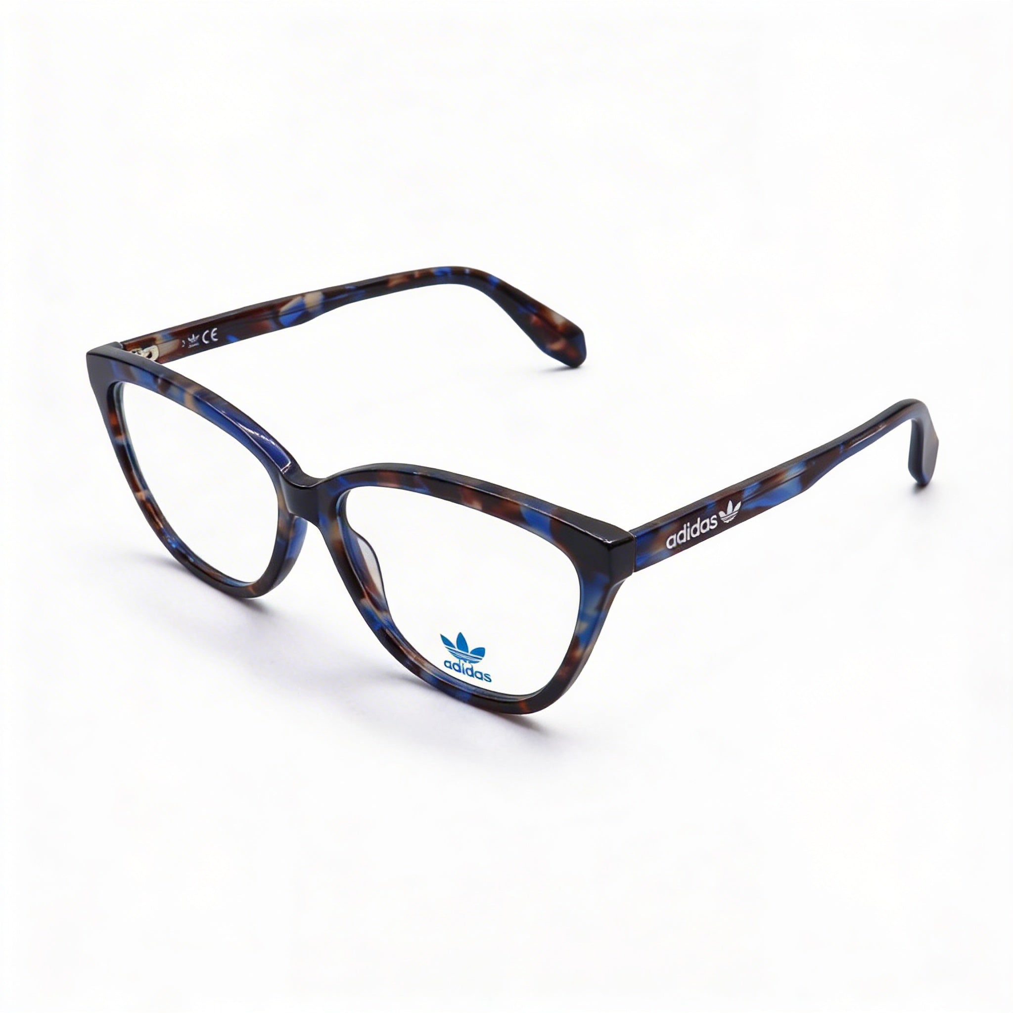 adidas Originals Casual Women's Plastic Frame Eyewear Coloured Havana Transparent Lens 56/15/145, Photo 1