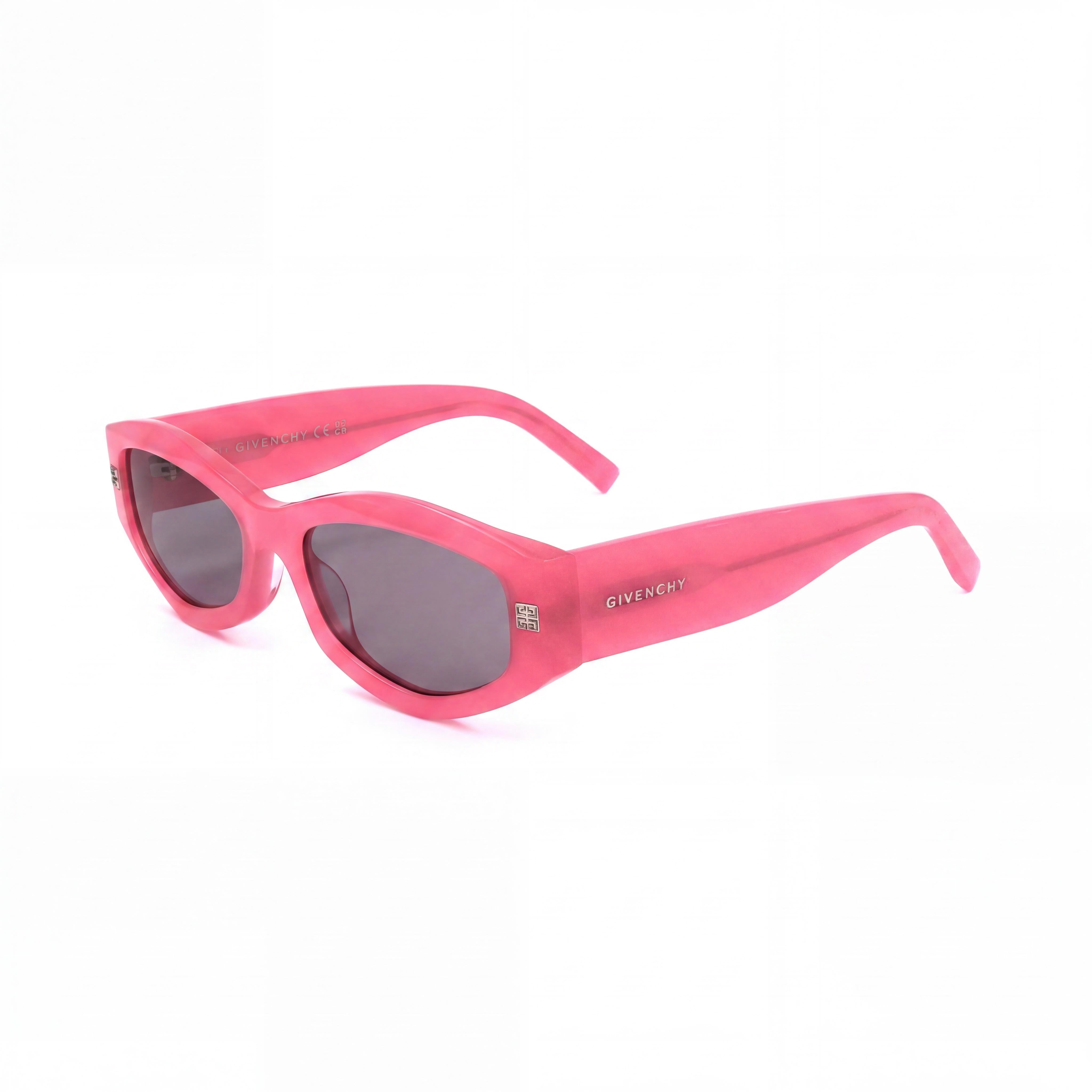 Gafas de sol Givenchy Casual Cat Eye de acetato para mujer, montura fucsia, lentes ahumadas no polarizadas con protección UV 400, 54 mm, Photo 1