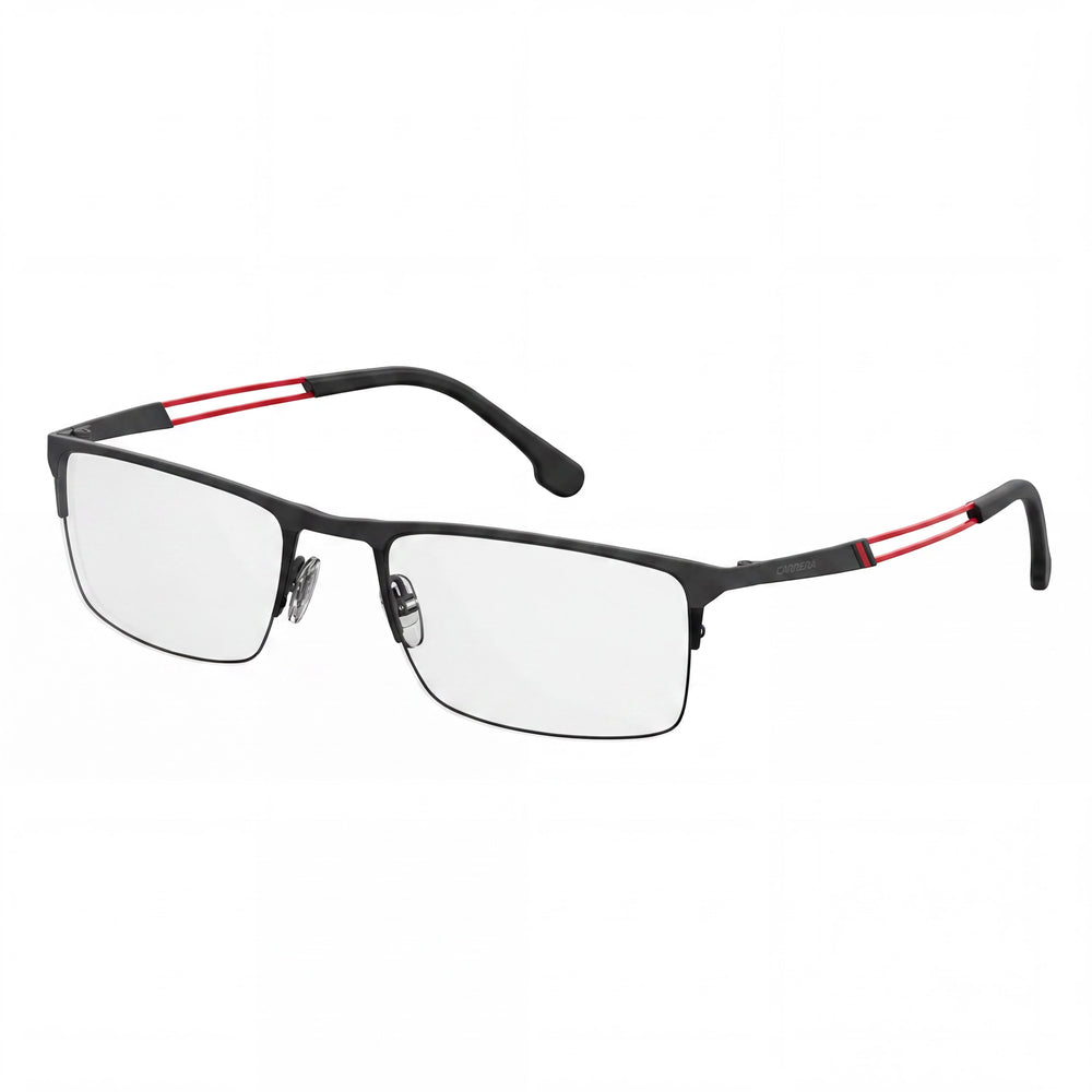 Gafas Carrera 8832 Unisex con Montura de Titanio Negro Mate, con Ancho de Lente de 55 mm, Puente de 19 mm, Patillas de 140 mm