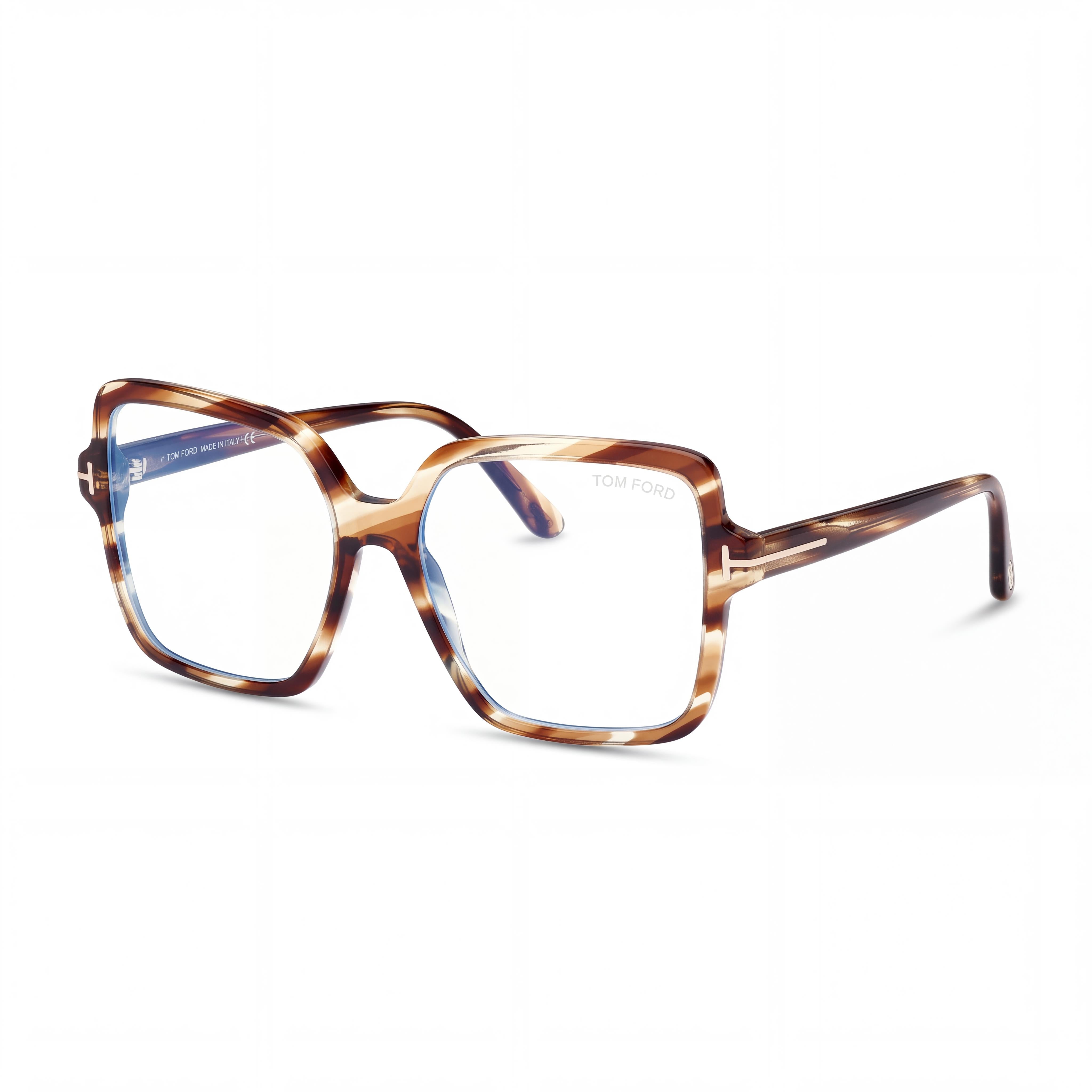 Tom Ford Ft6063-b Unisex Coloured Havana Blue Filter Plastic Frame Black Non- Lenses 56mm, Photo 1