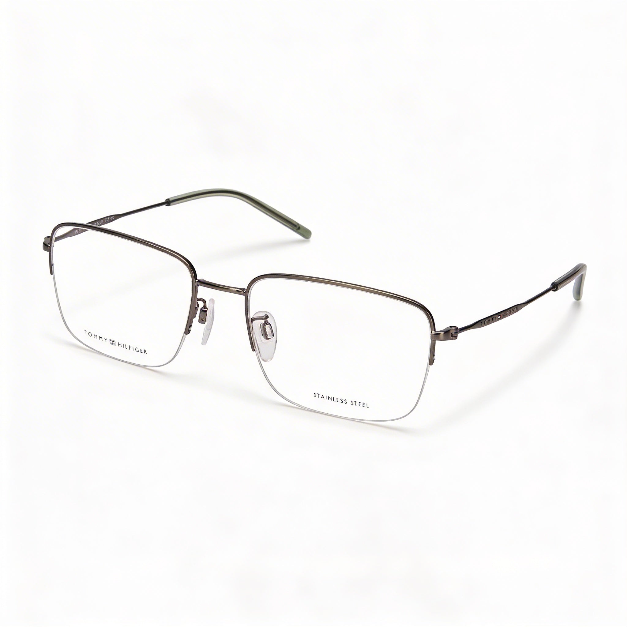Gafas unisex Tommy Hilfiger Th 1935/F de metal mate oscuro rutenio de 56 mm, Photo 1