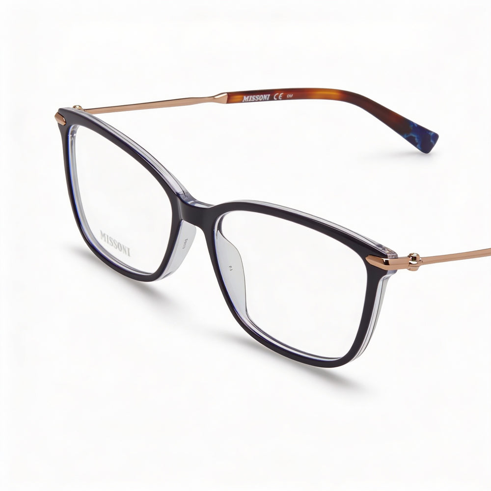 Gafas de sol Missoni Mis 0058 para mujer con montura de acetato, color azul y ancho de lente de 53 mm