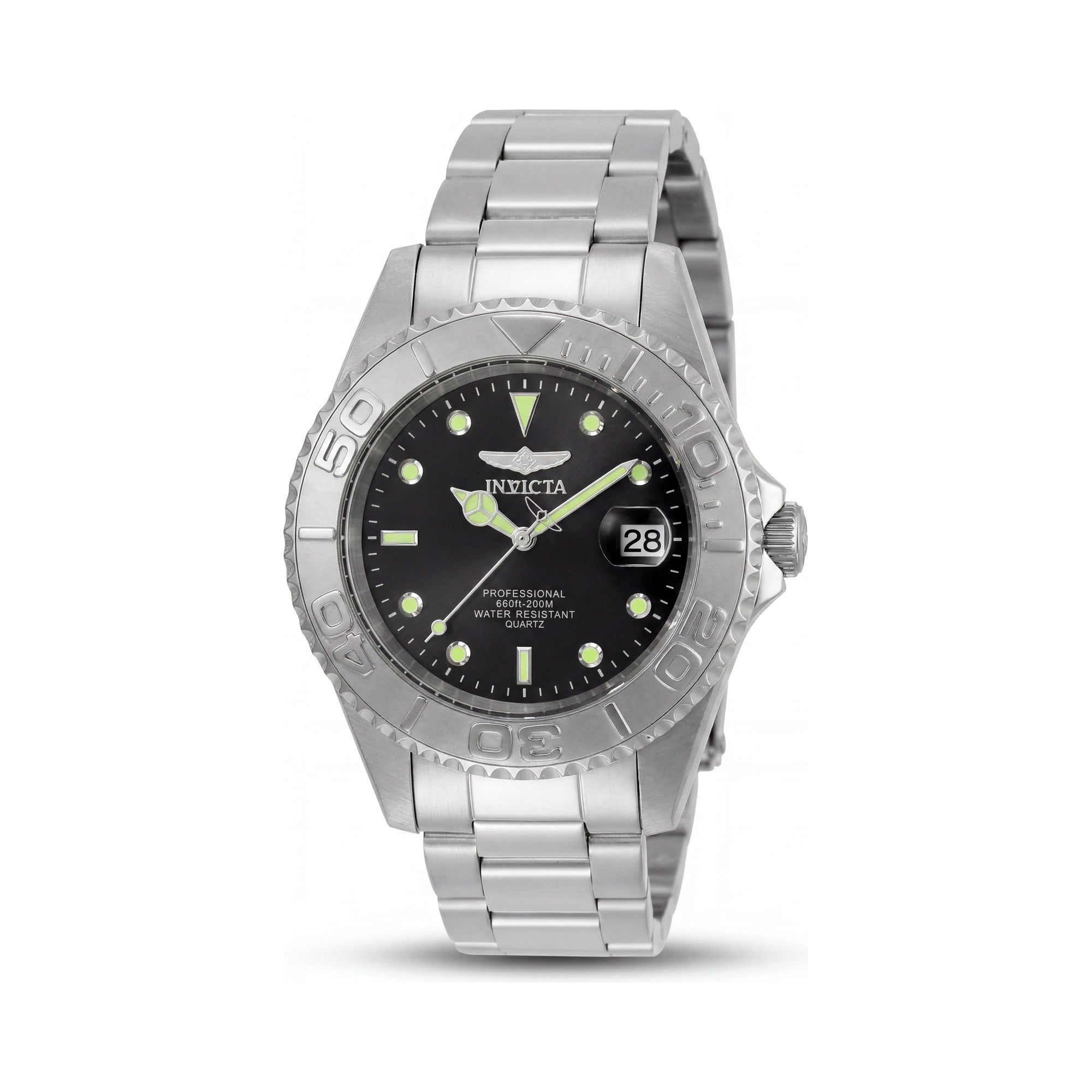 Invicta Pro Diver 29937 Reloj para hombre, esfera negra/plateada de 37.5mm, Photo 1