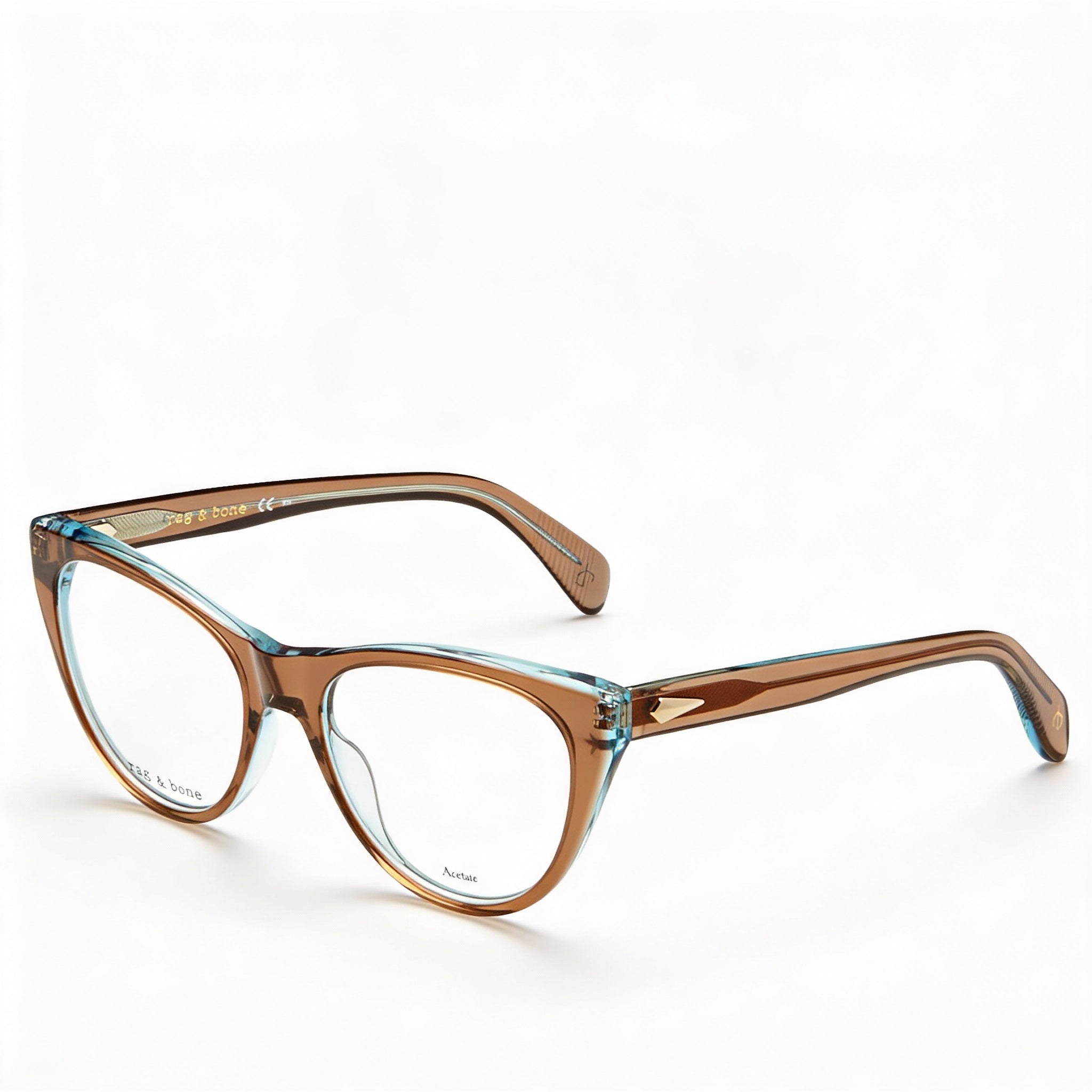 rag & bone Modern Women's Brown Acetate Frame Sunglasses with Polycarbonate Lenses - Size 51-17-140, Photo 1