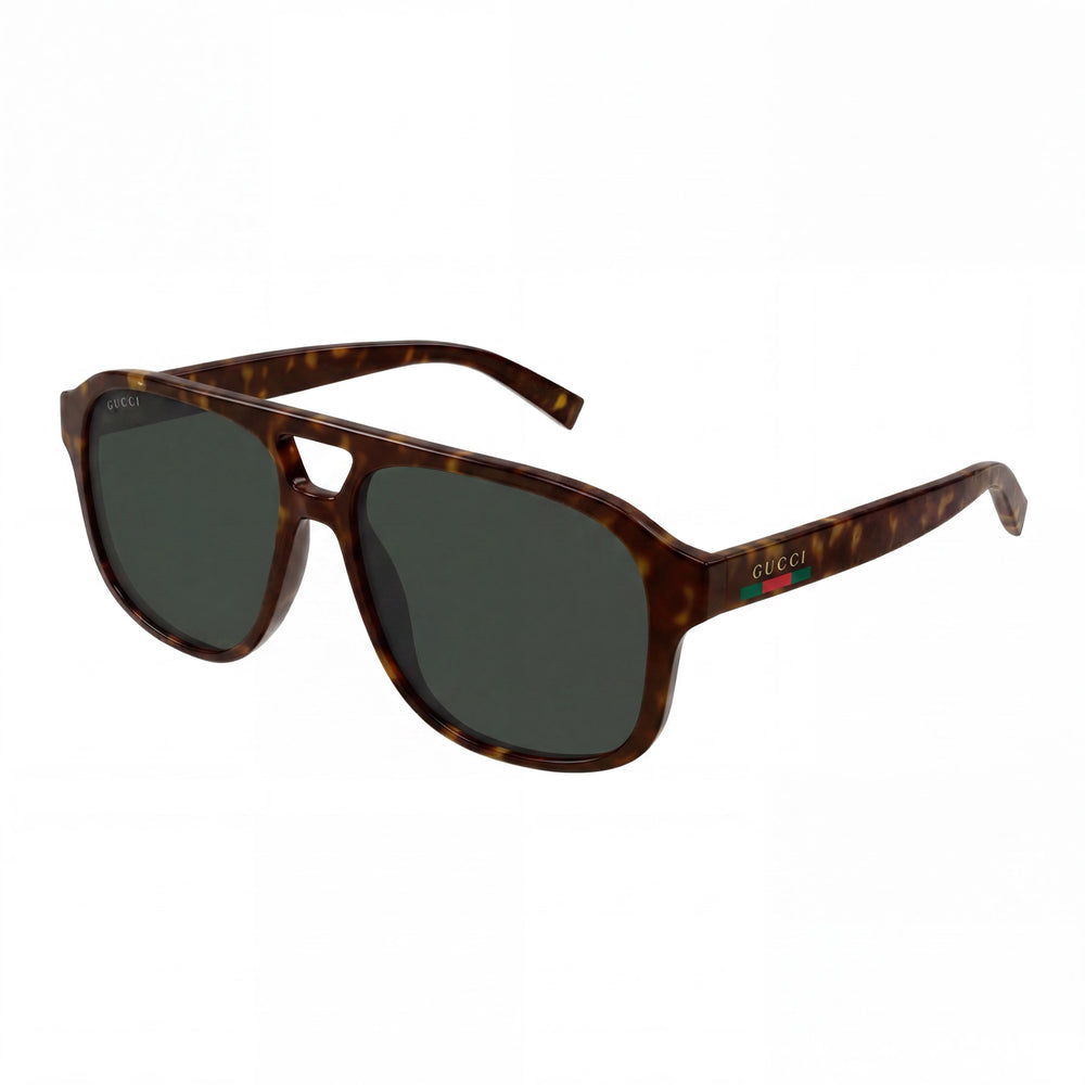 Gafas de sol unisex Gucci Modern GG1856S-002 con montura negra y lentes negras, lentes de 57 mm, puente de 18 mm, patillas de 145 mm