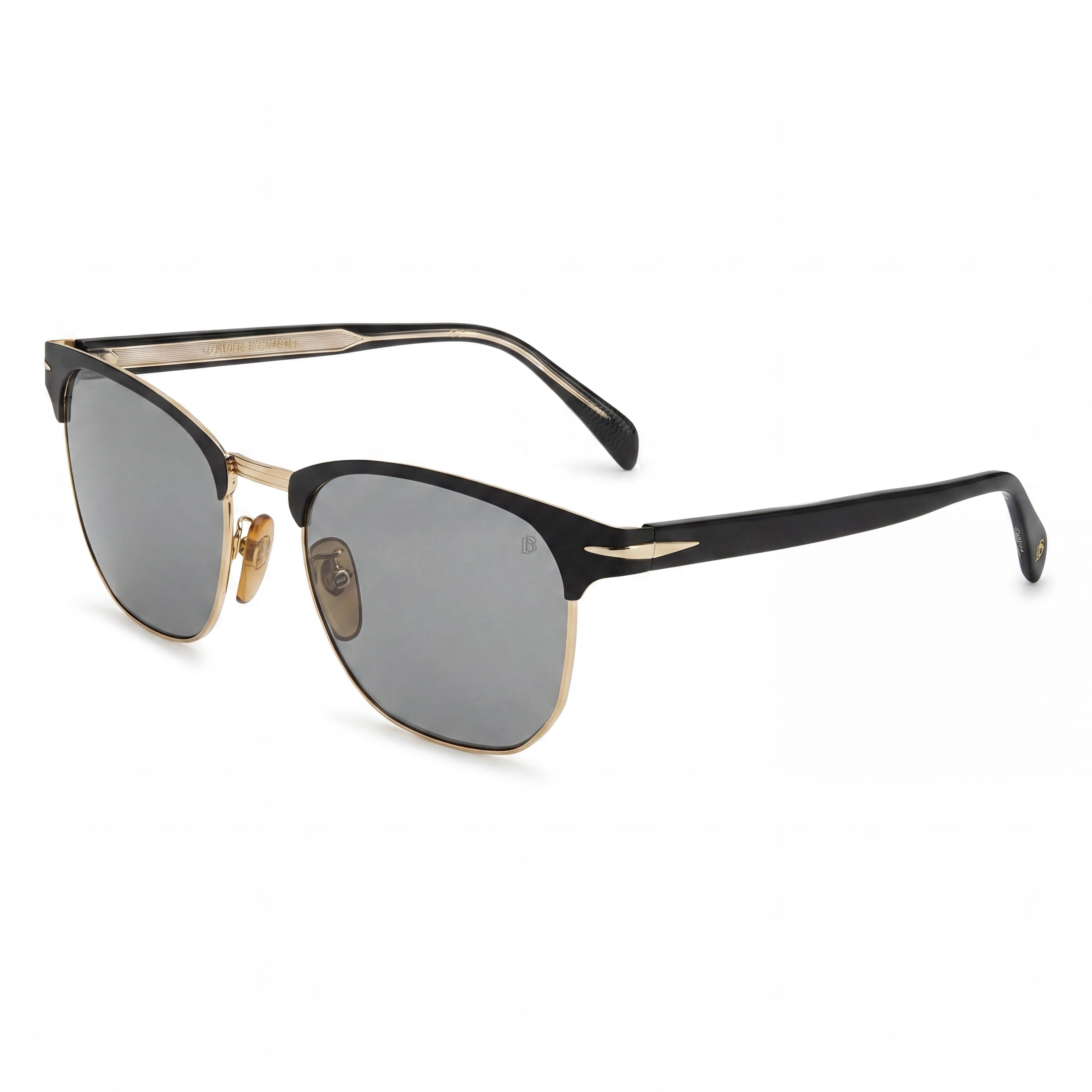 Gafas de sol Carrera Db 7057/F/S unisex de aleación de acero, montura negra, lentes negras mate, protección UV de 56mm, Photo 1