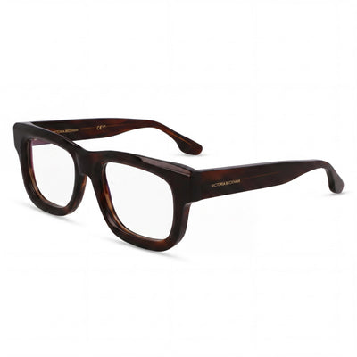 Gafas de vista Victoria Beckham Vb2671 para mujer, color marrón cuerno, con lentes transparentes de demostración, graduadas (51-19-145)