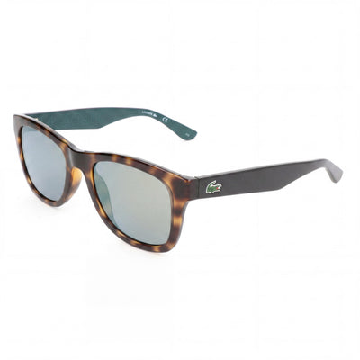 Lacoste Women's Rectangular Havana Green Plastic Frames with Anti-Reflective Matte Blue Non-Polarized UV Protection Lenses 51-20