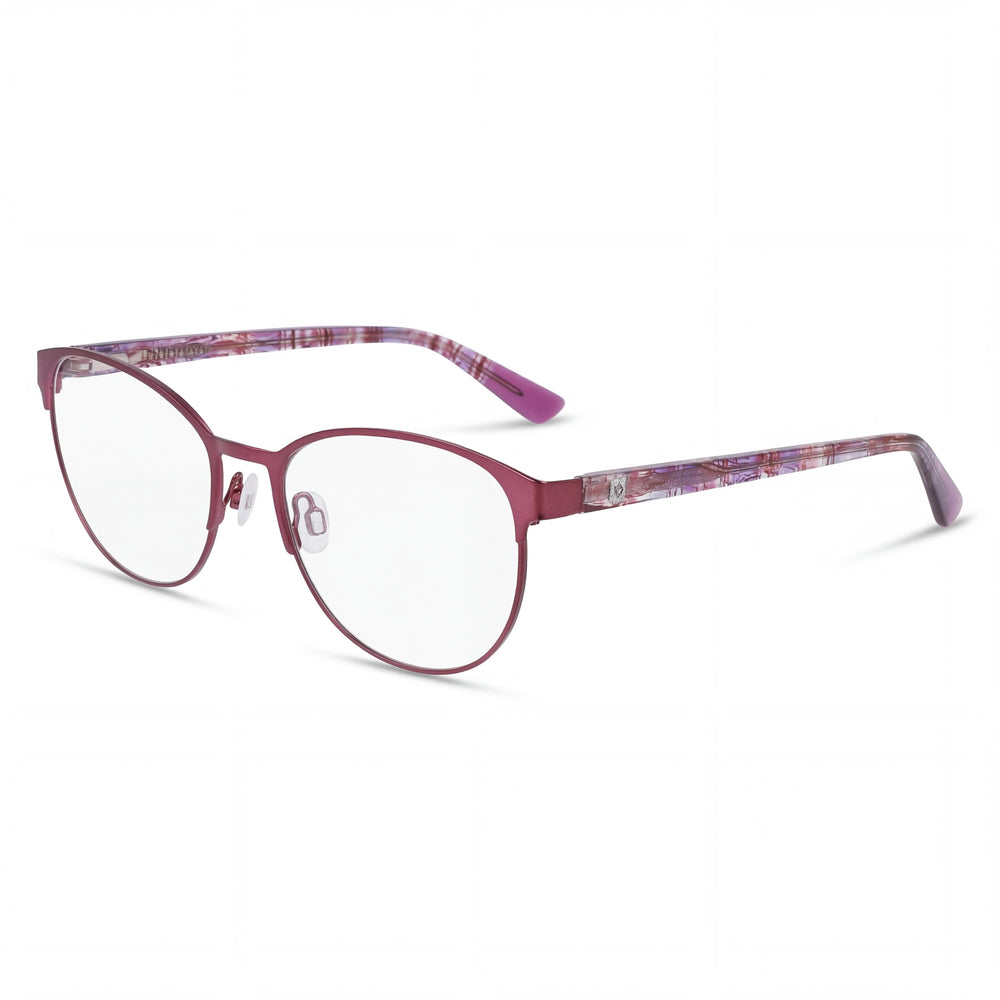 Anne Klein Ak5097 Men's Eyeglasses Frames with Metal Plum Frame, Polycarbonate Lenses, 53mm Lens Width