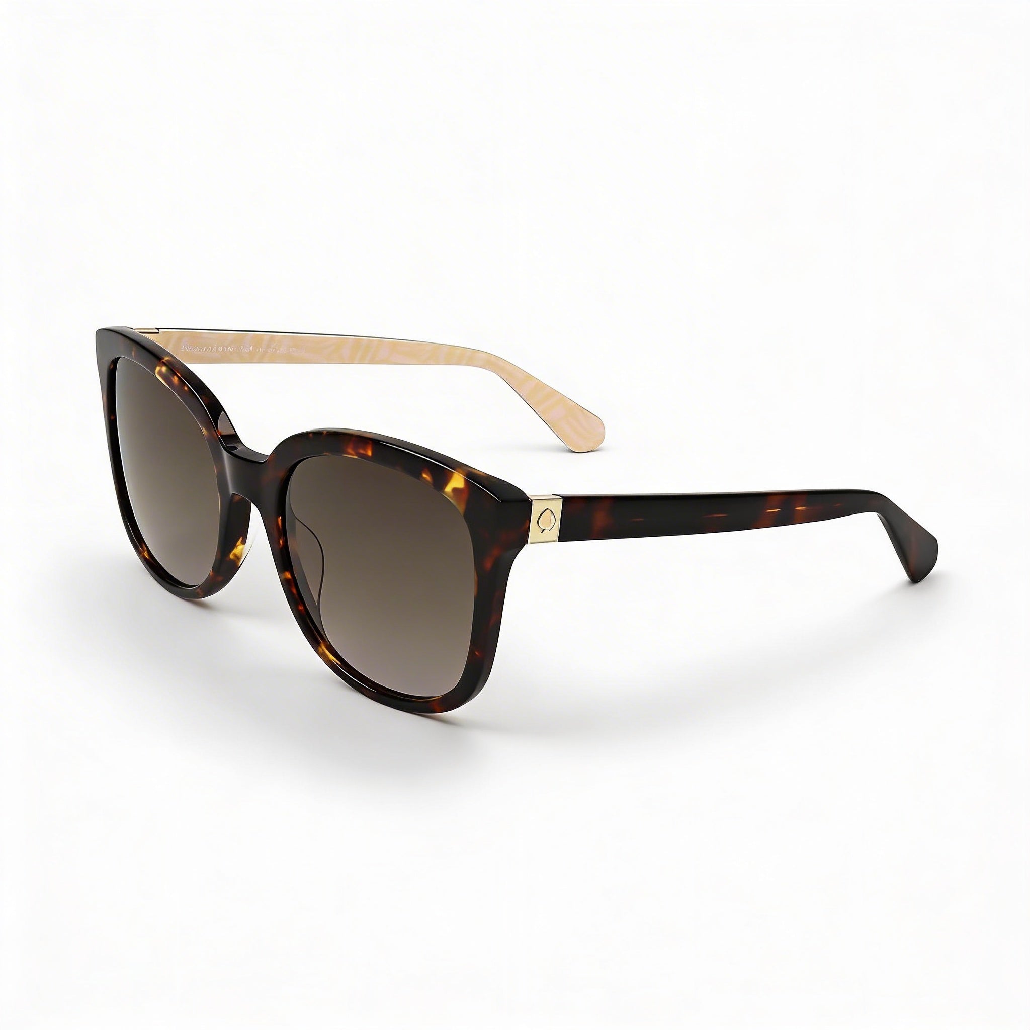 Gafas de sol cuadradas de acetato Havana no polarizadas con protección UV para mujer Kate Spade New York 53 mm, Photo 1